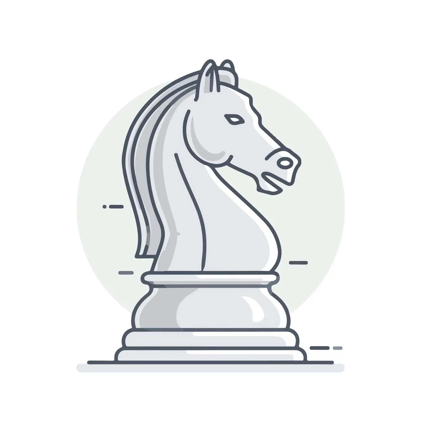 Chess Knight Strategy Icon — free download from Dotvec
