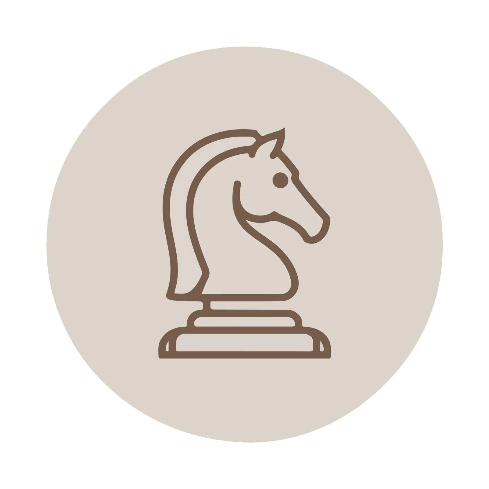 Chess Knight Strategy Icon — free download from Dotvec