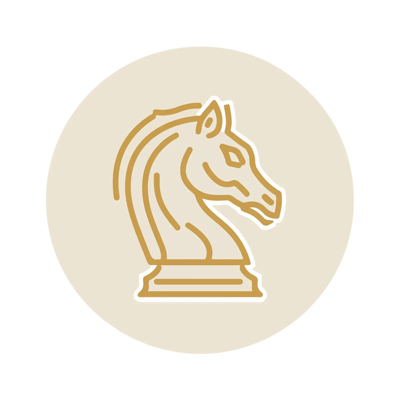 Chess Knight Strategy Icon — free download from Dotvec