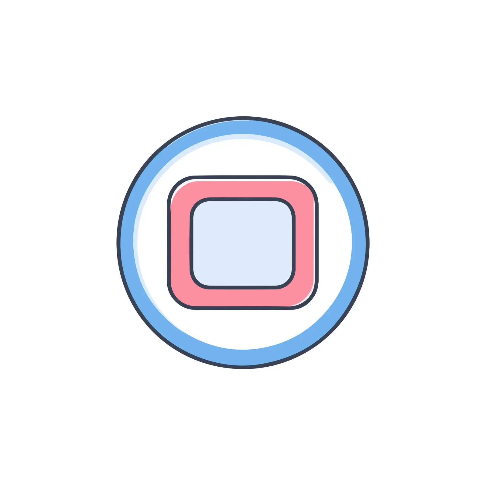 Subscription Outline Icon — free download from Dotvec