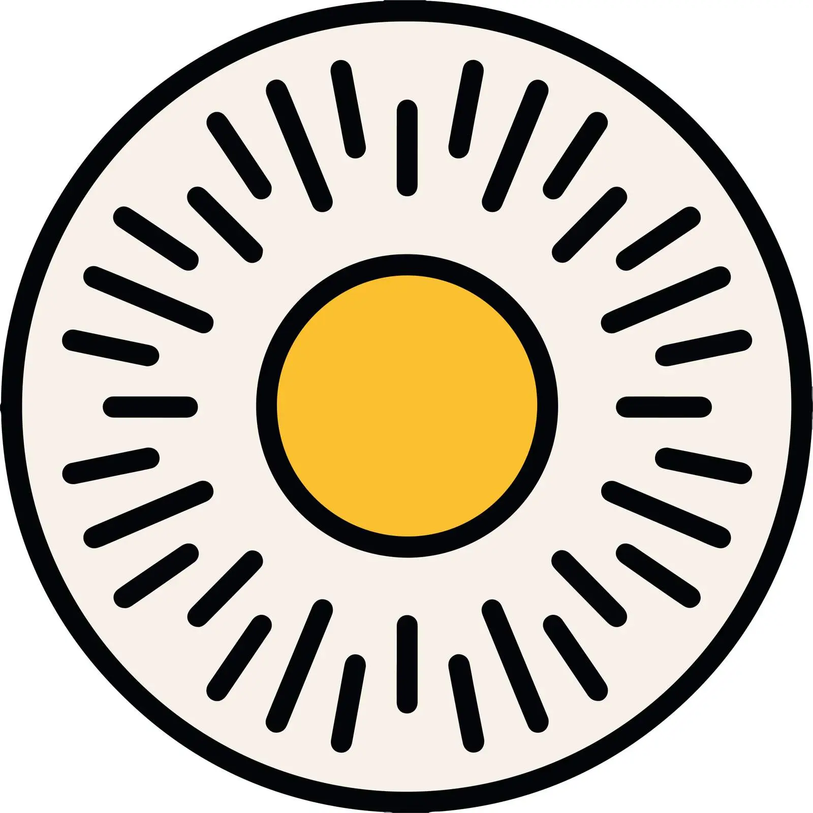Clean Sun Outline Icon — free download from Dotvec