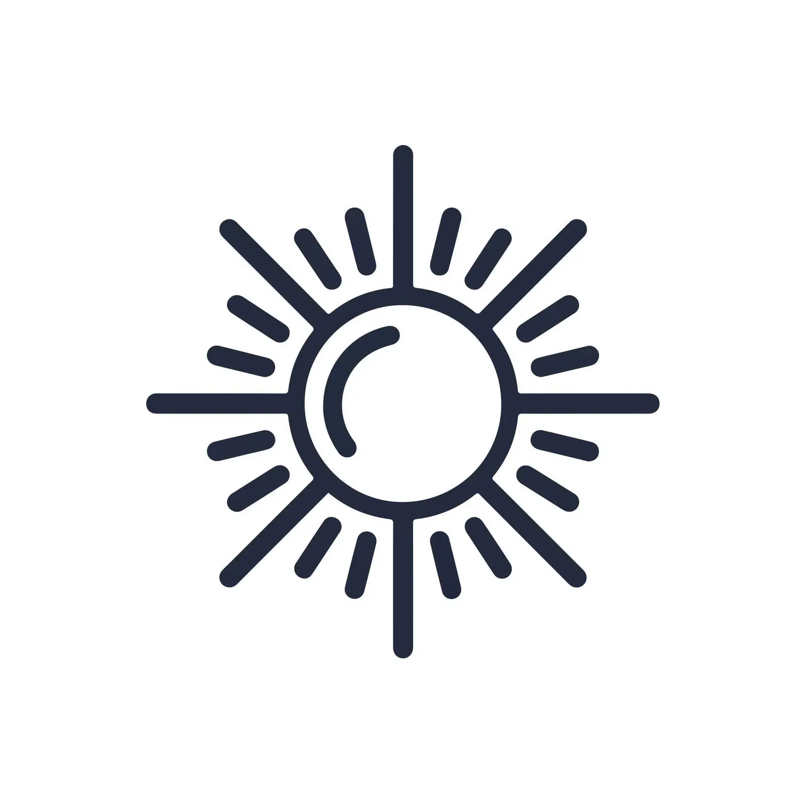 Clean UI Sun Icon — free download from Dotvec