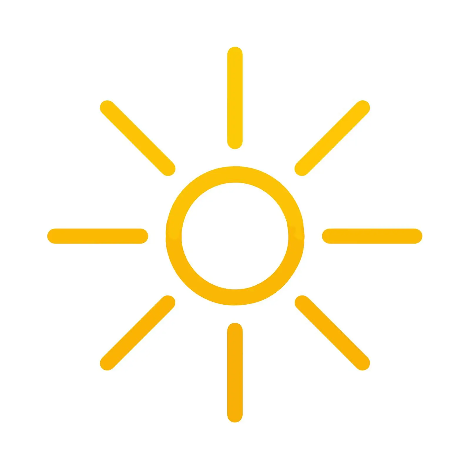 Sun Outline Icon — free download from Dotvec
