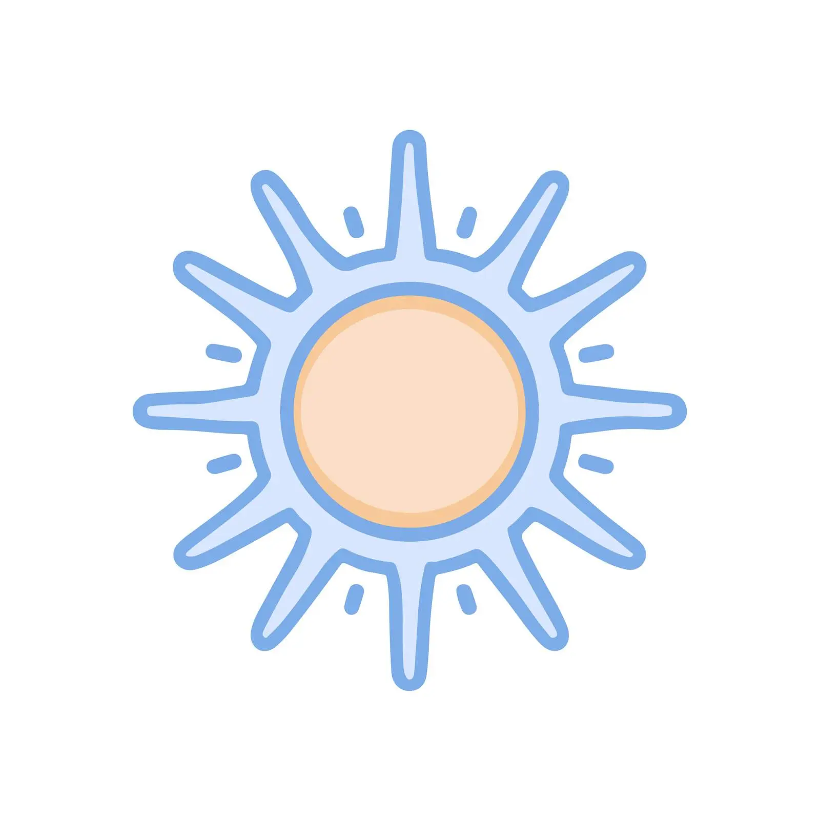 Monoline Sun Icon — free download from Dotvec