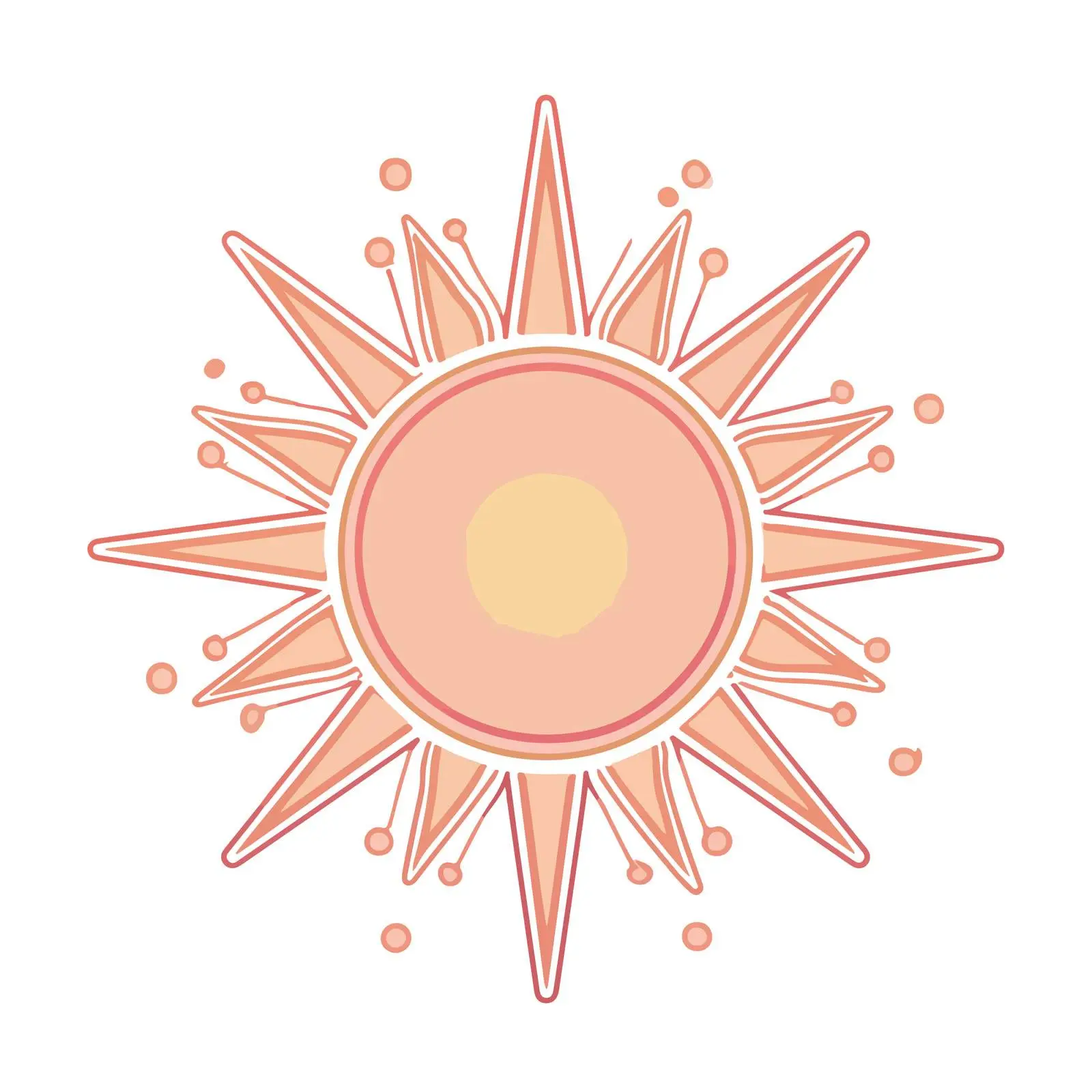 Sun Outline Icon — free download from Dotvec