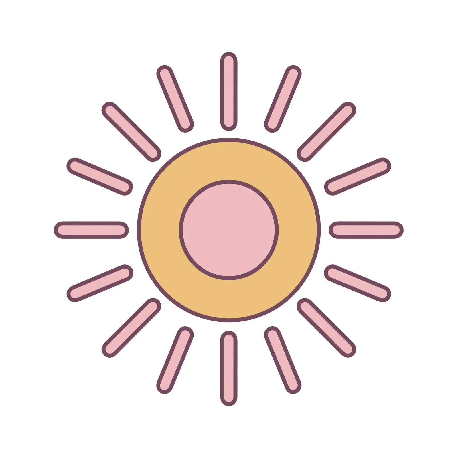 Minimal Sun Icon — free download from Dotvec