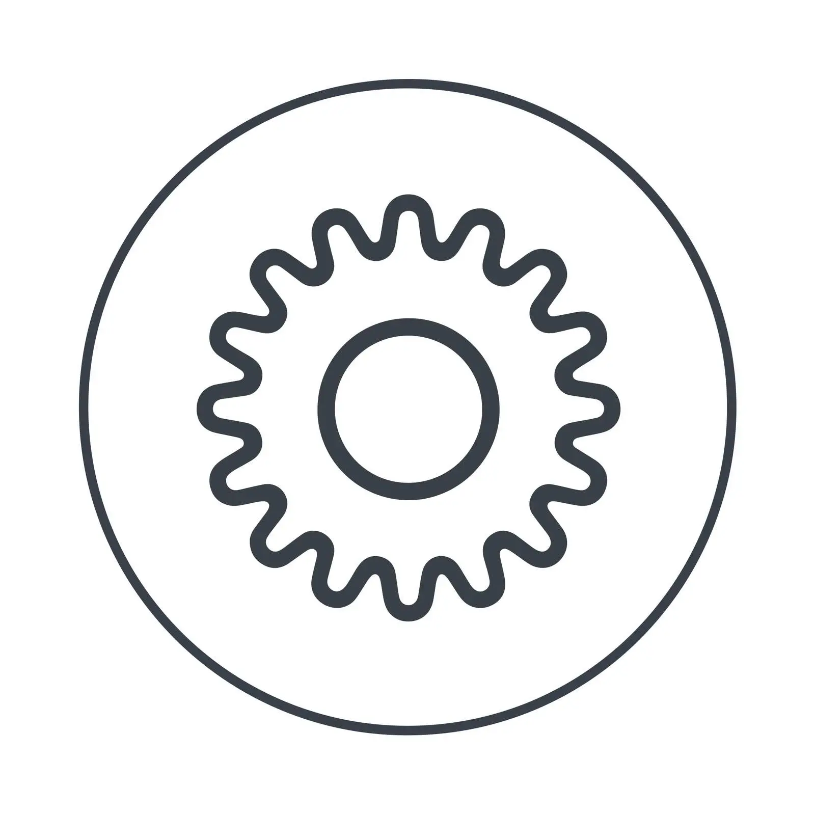 Simple Geometric Sun Icon — free download from Dotvec