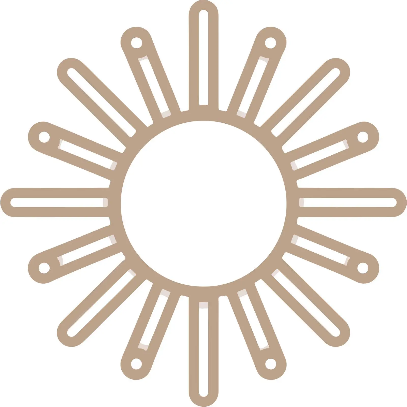 Clean Sun Icon Design — free download from Dotvec