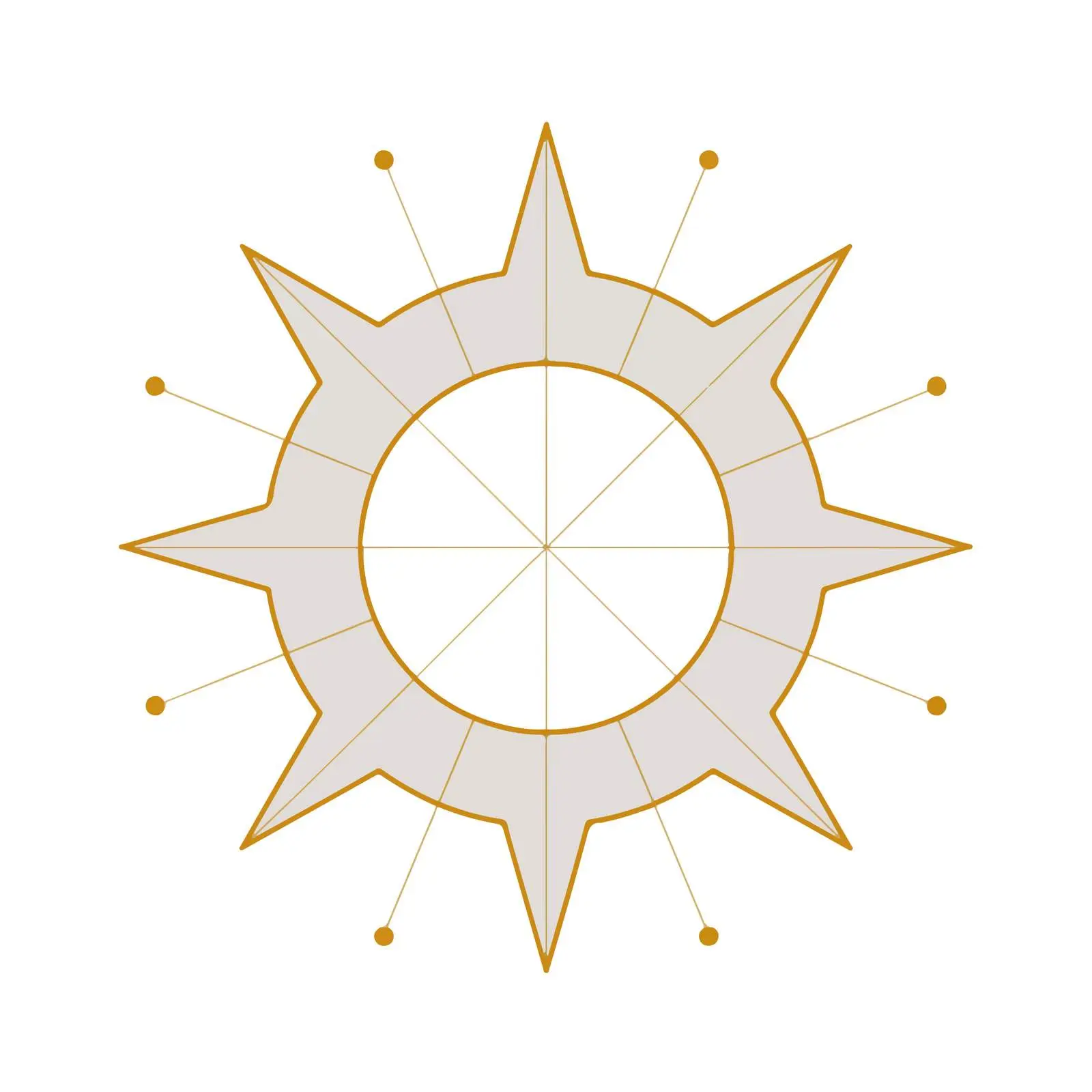 Sun Outline Icon in Flat Design — free download from Dotvec