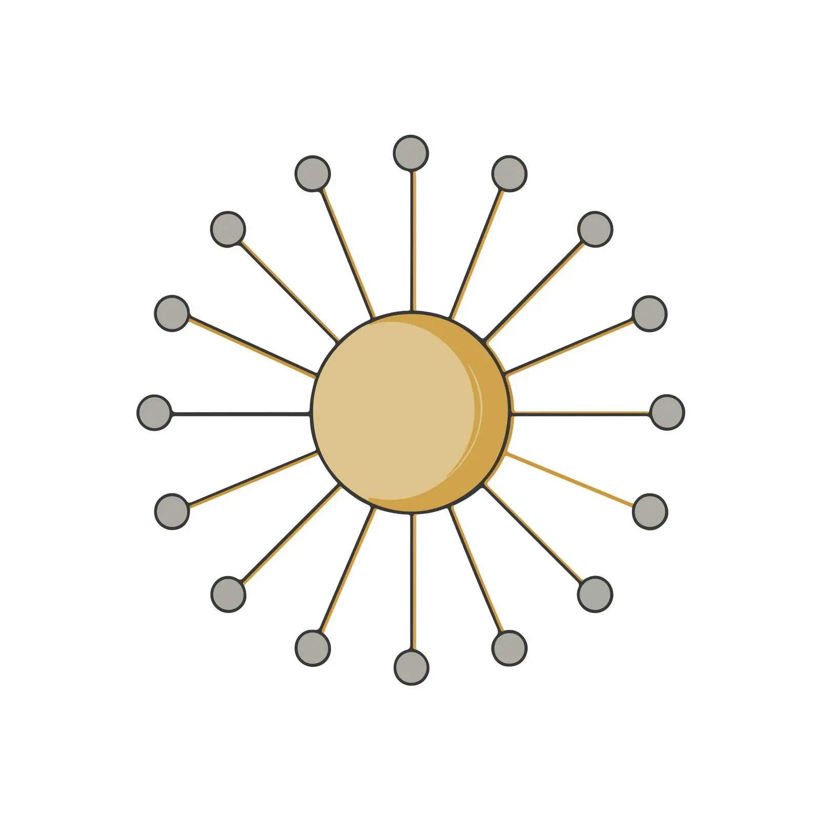 Minimalistic Sun Icon — free download from Dotvec