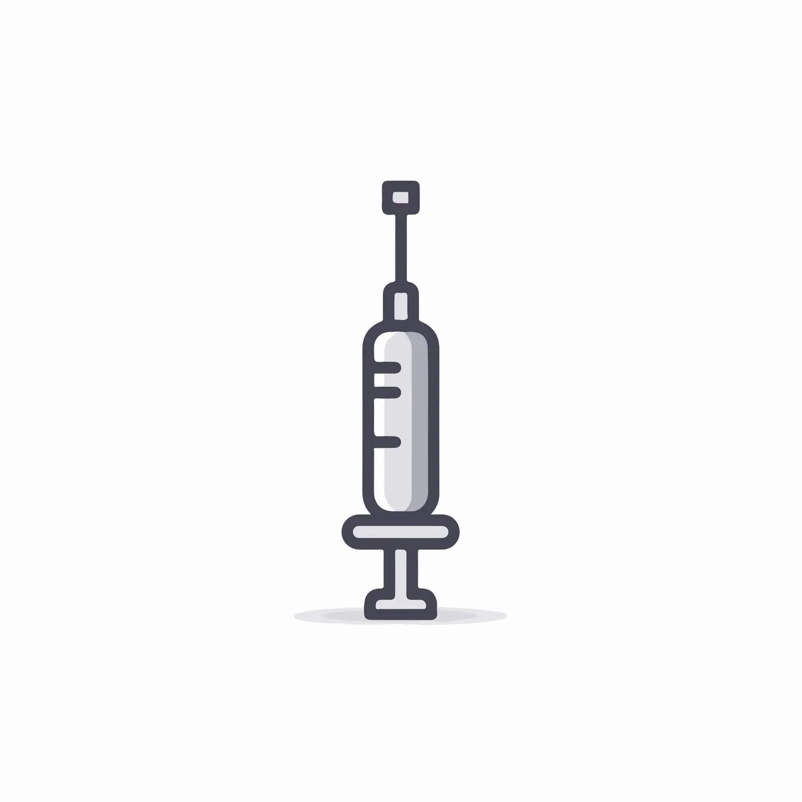 Flat Syringe Icon — free download from Dotvec