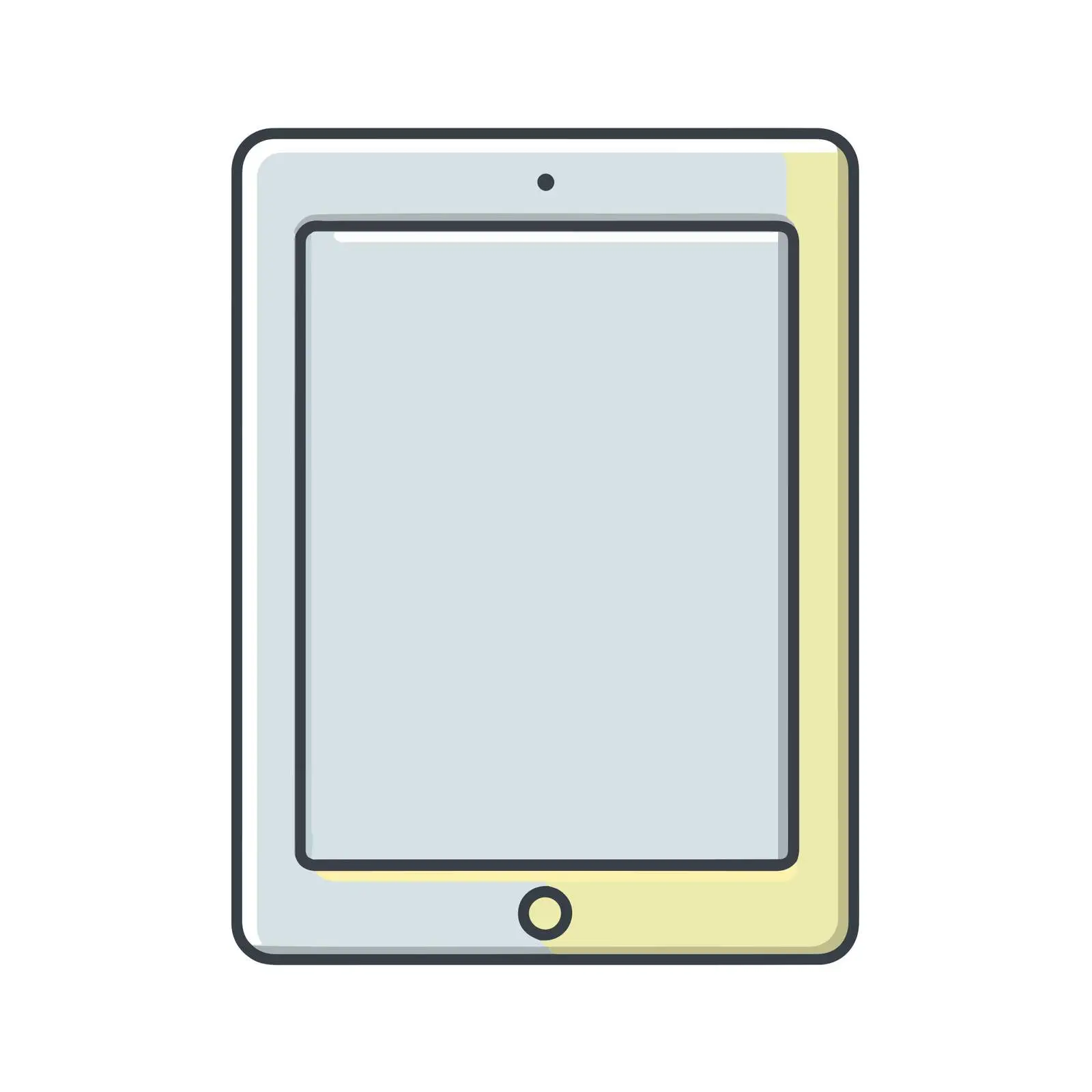 Clean Tablet UI Icon Design — free download from Dotvec