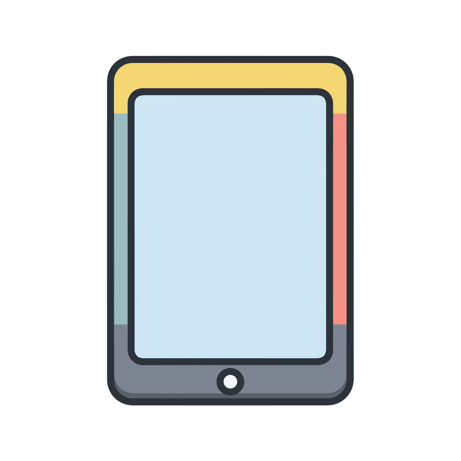 Outline Tablet UI Icon — free download from Dotvec