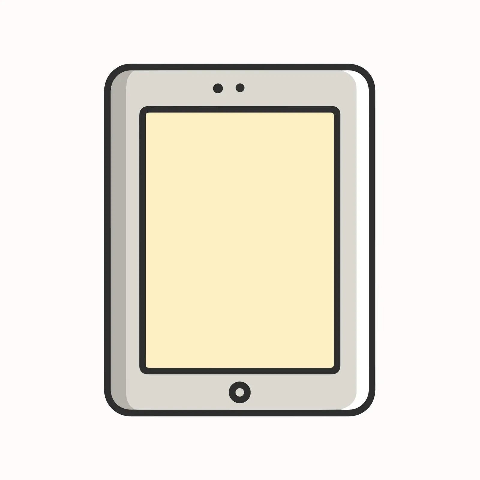 Tablet Outline Icon — free download from Dotvec