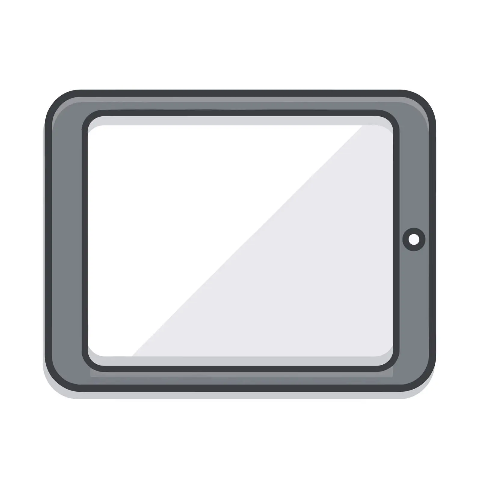 Tablet Monoline Icon Design — free download from Dotvec