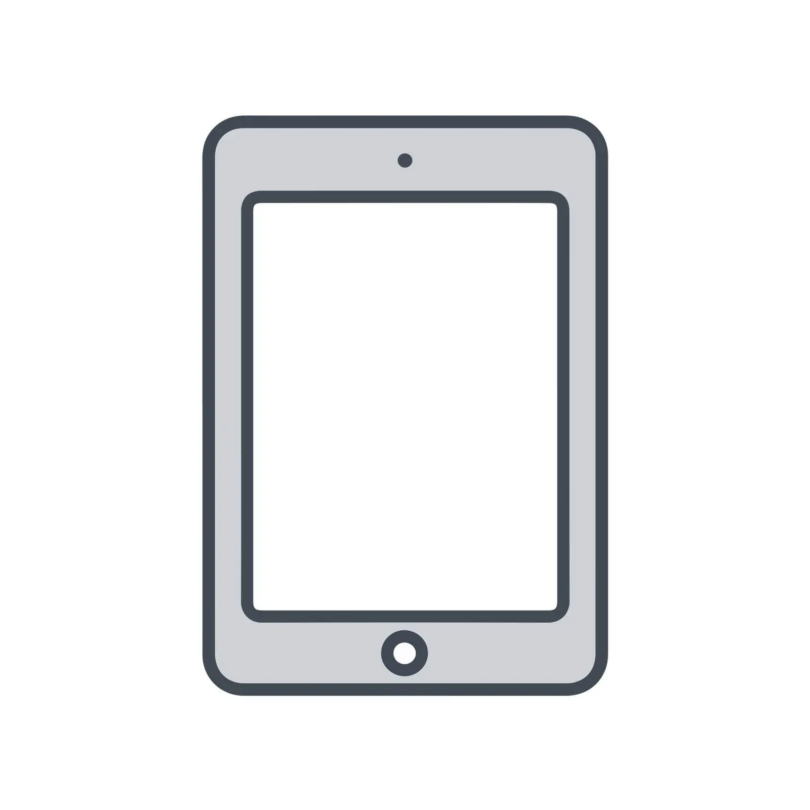 Tablet Outline Icon — free download from Dotvec
