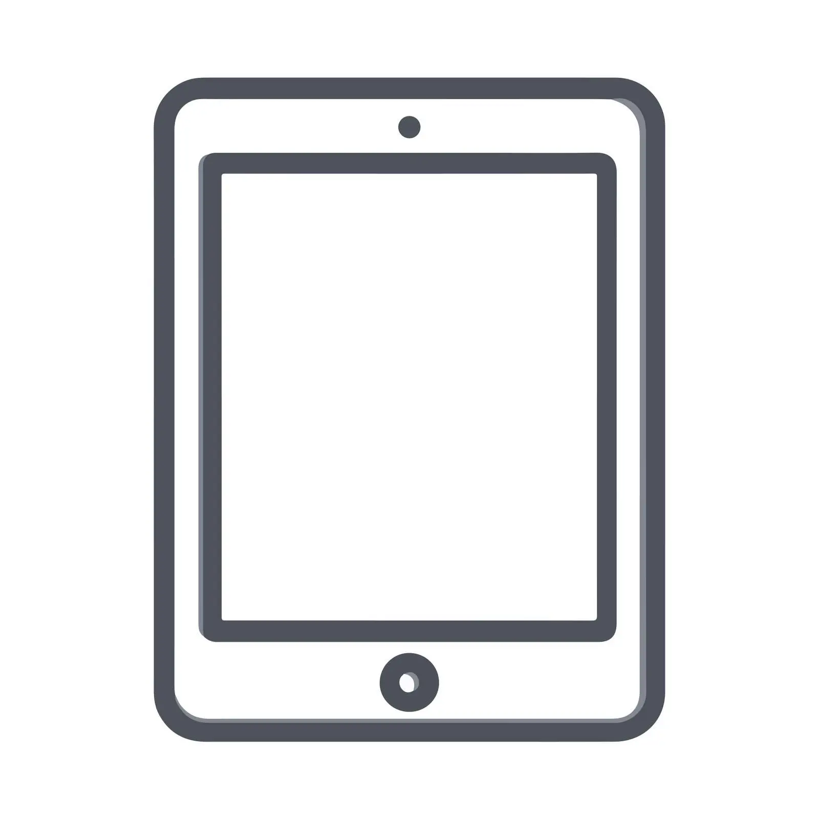 Tablet Outline Icon — free download from Dotvec