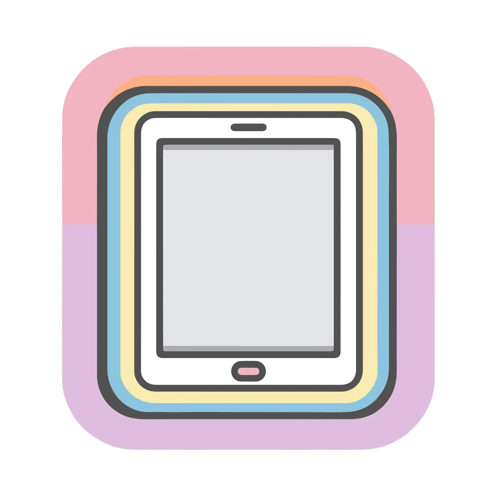 Modern Tablet Icon Design — free download from Dotvec