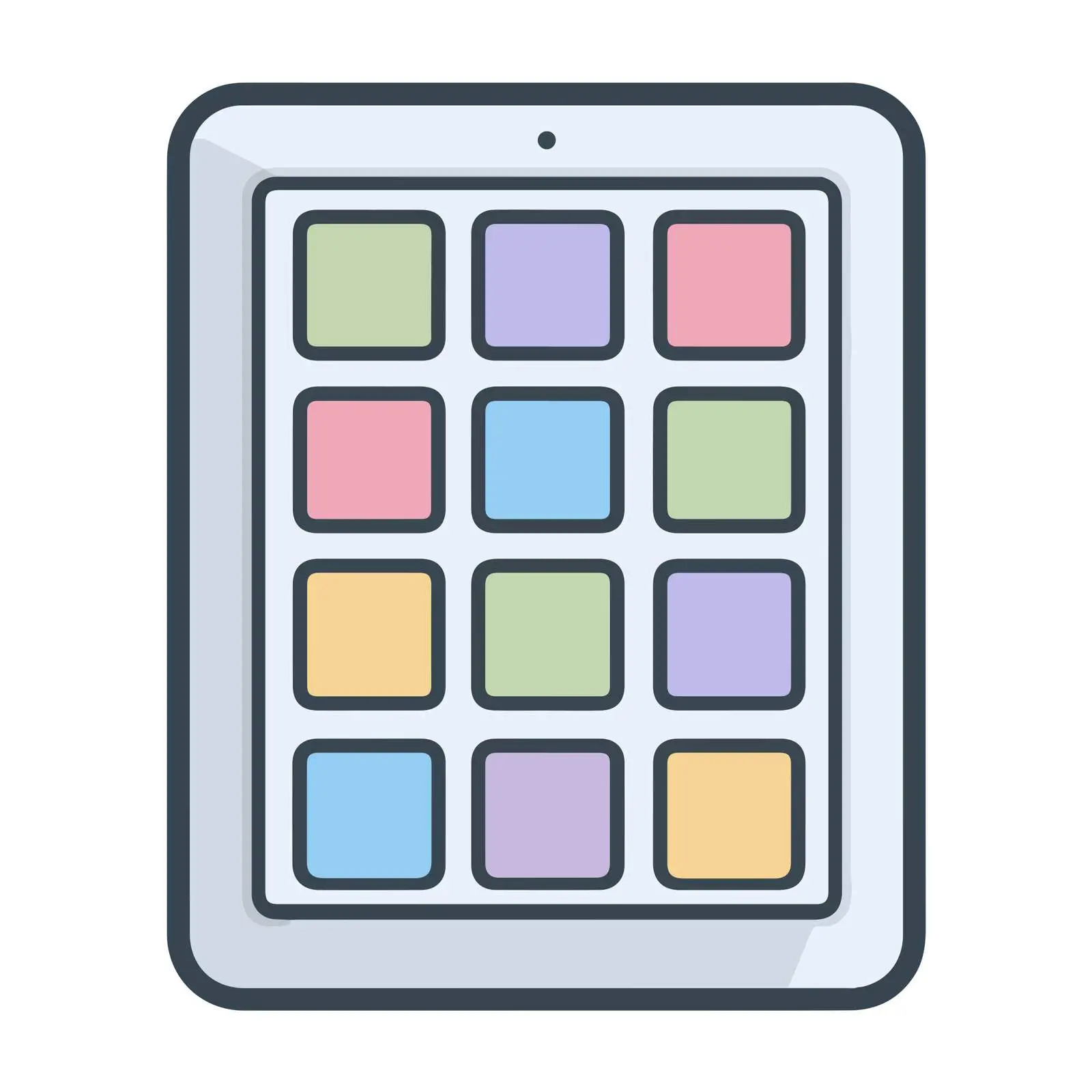 Geometric Tablet Icon — free download from Dotvec