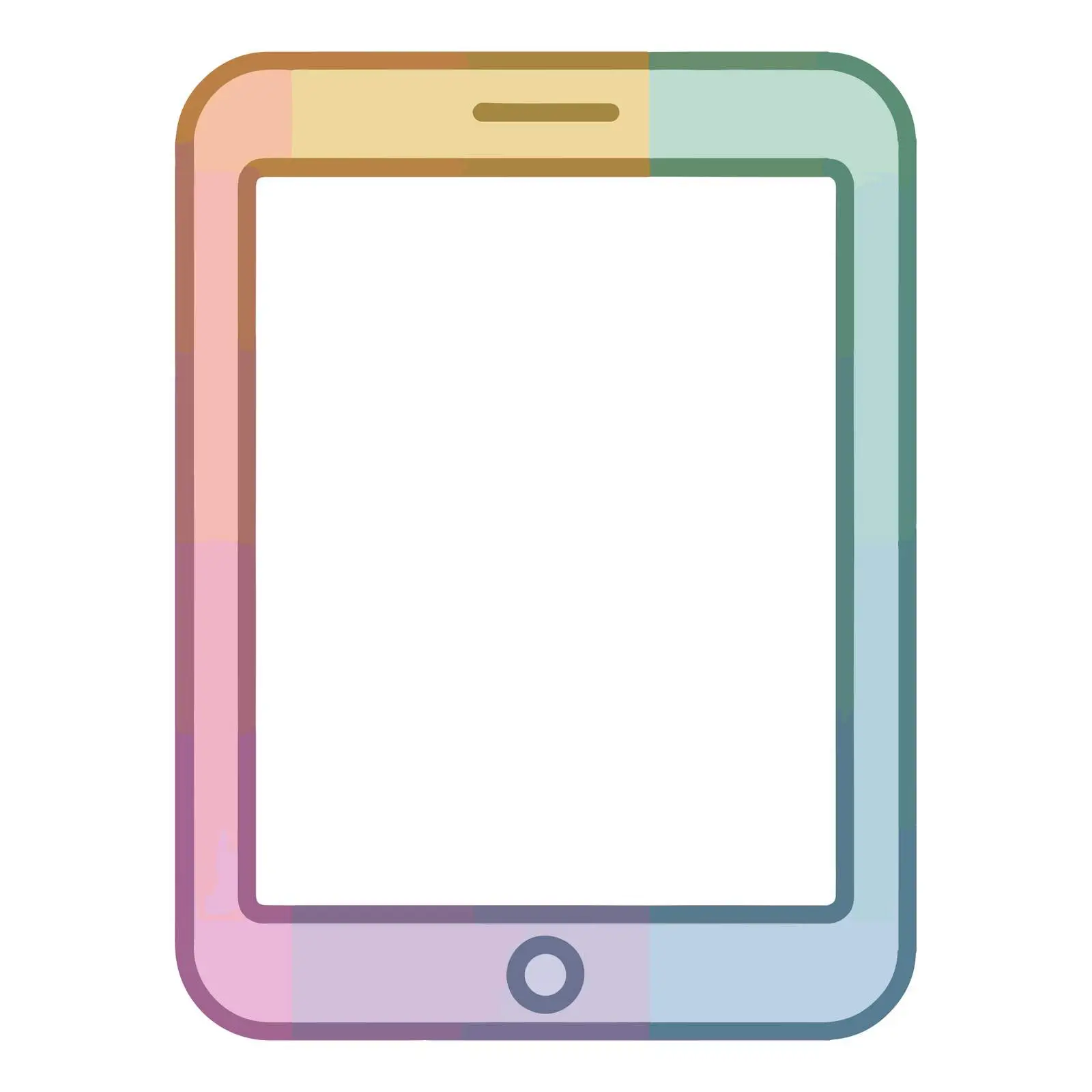 Simple Geometric Tablet Icon — free download from Dotvec