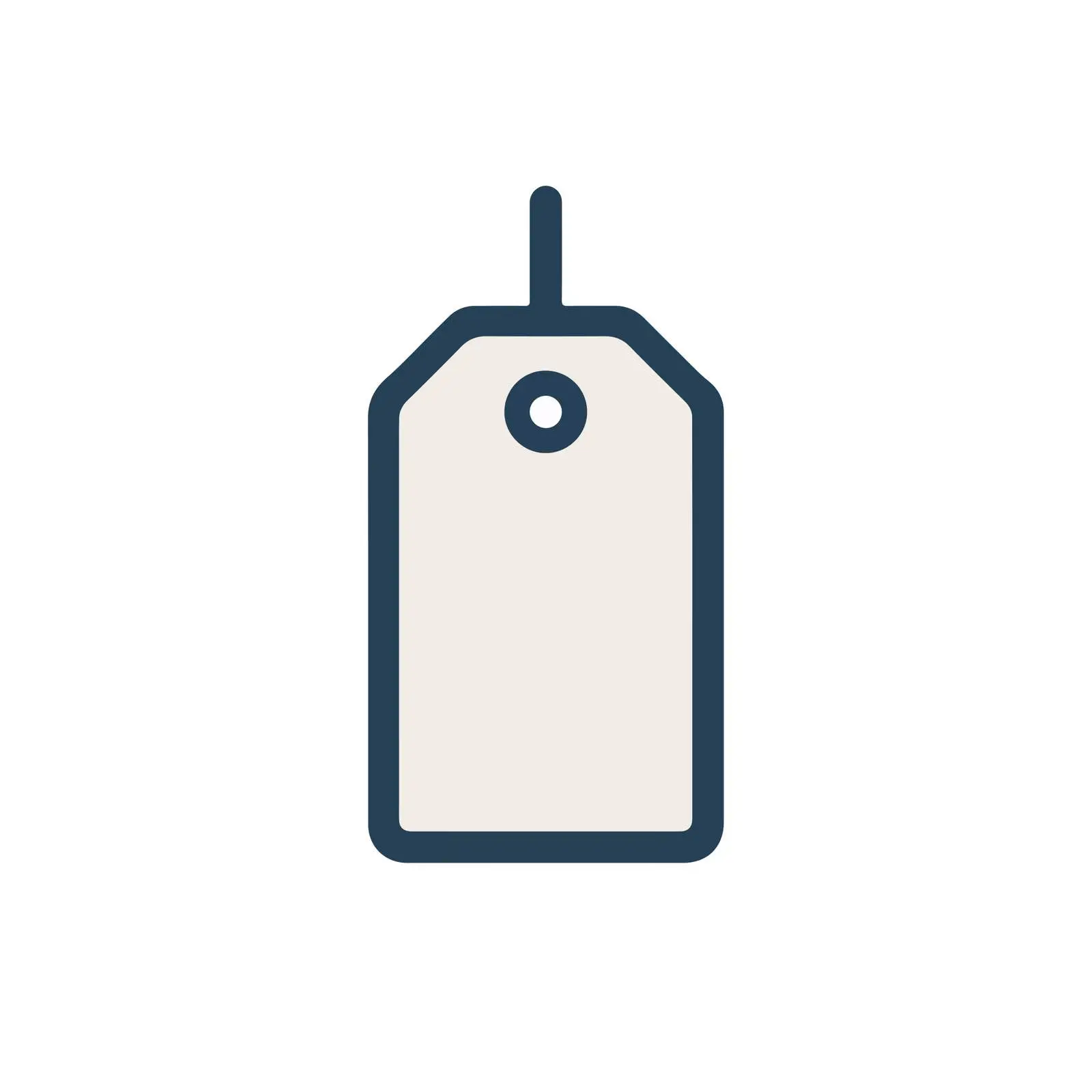 Clean Outline Tag Icon — free download from Dotvec