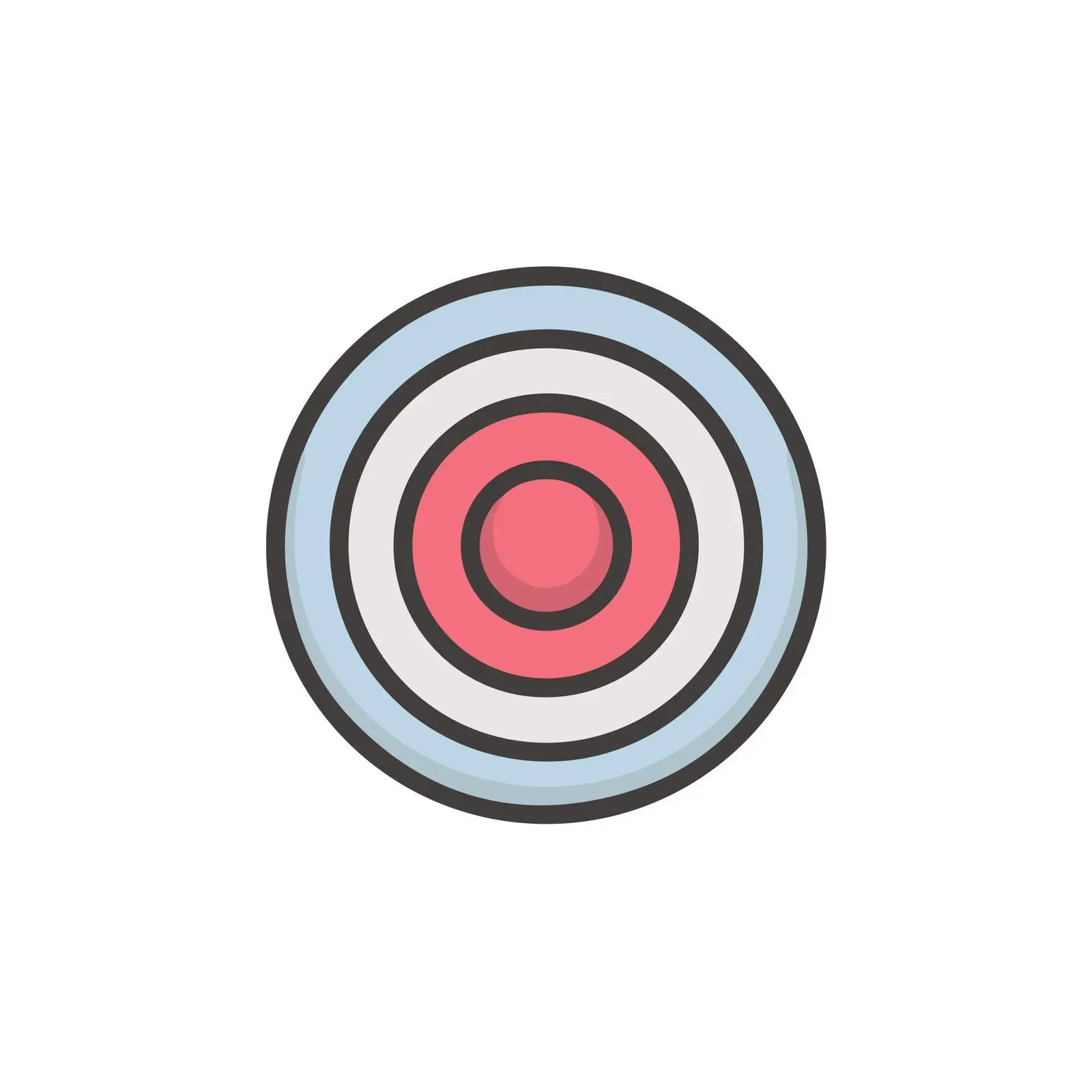 Outline Target Icon for Clean UI Design — free download from Dotvec
