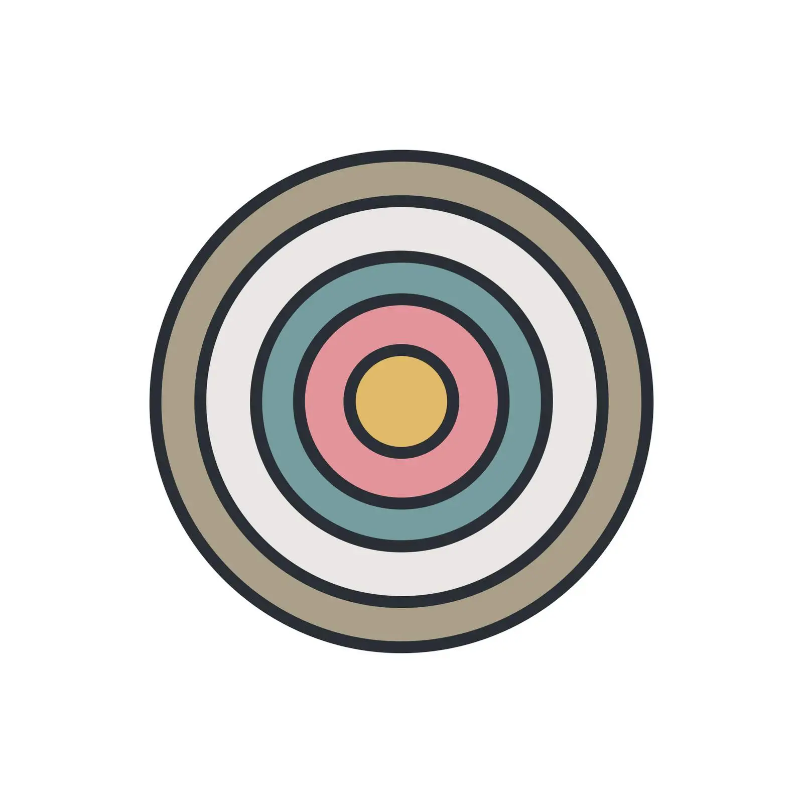 Outline Target Pictogram Design — free download from Dotvec