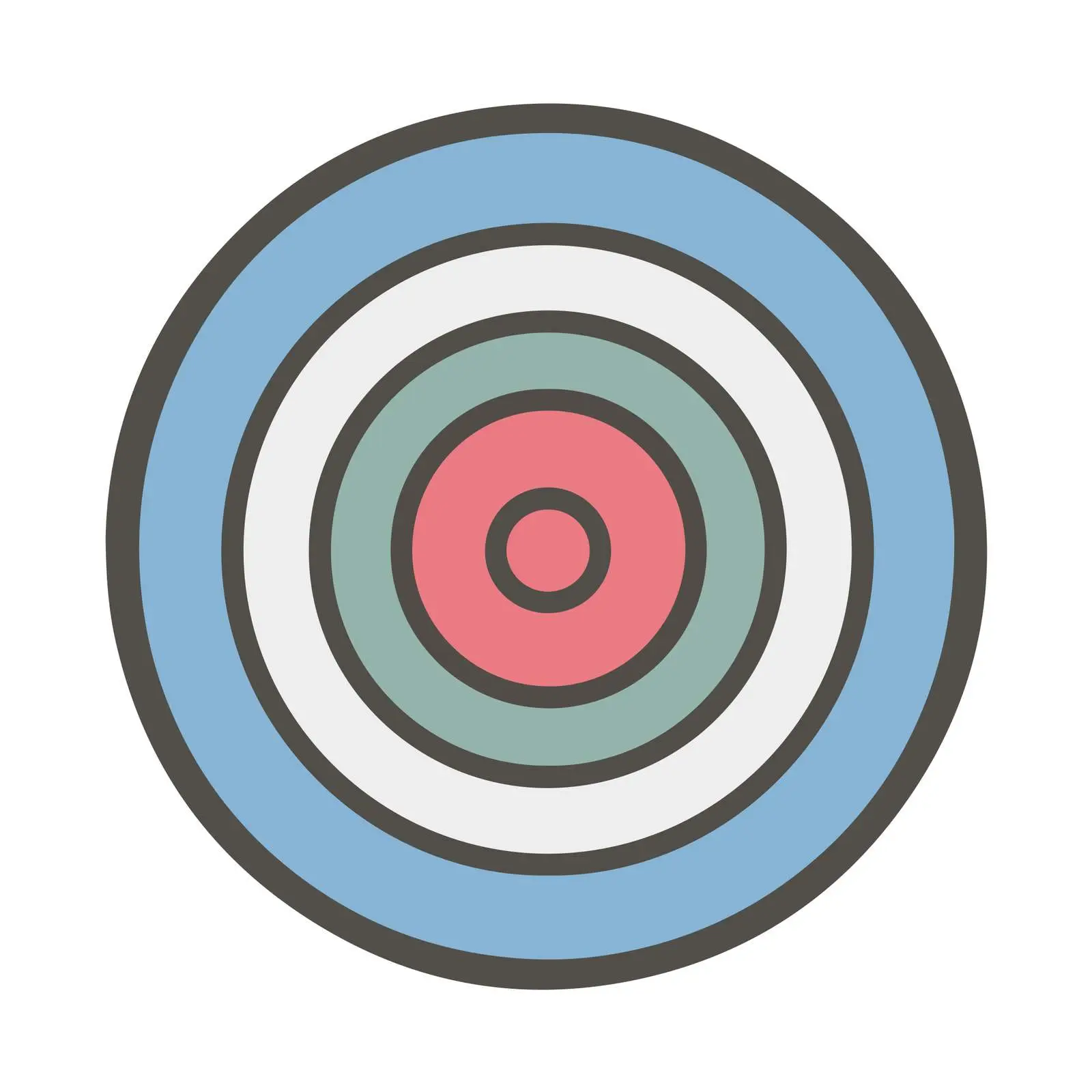 Outline Target Icon — free download from Dotvec