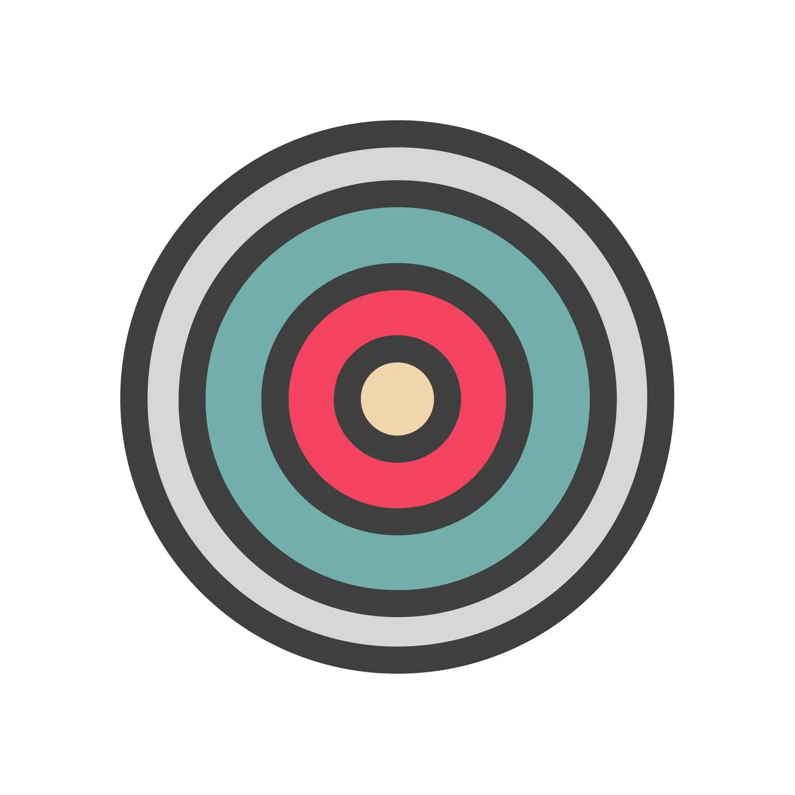 Outline Target Icon Design — free download from Dotvec