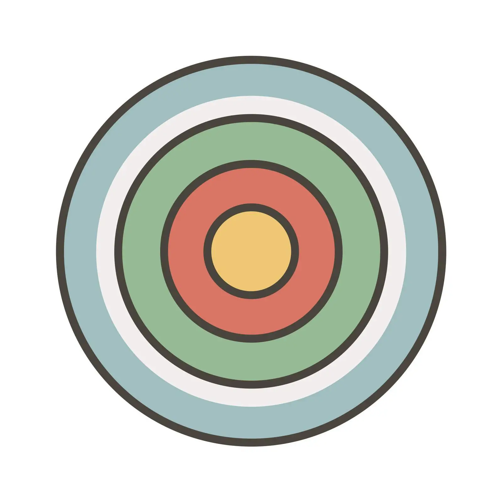 Outline Target Icon Design — free download from Dotvec