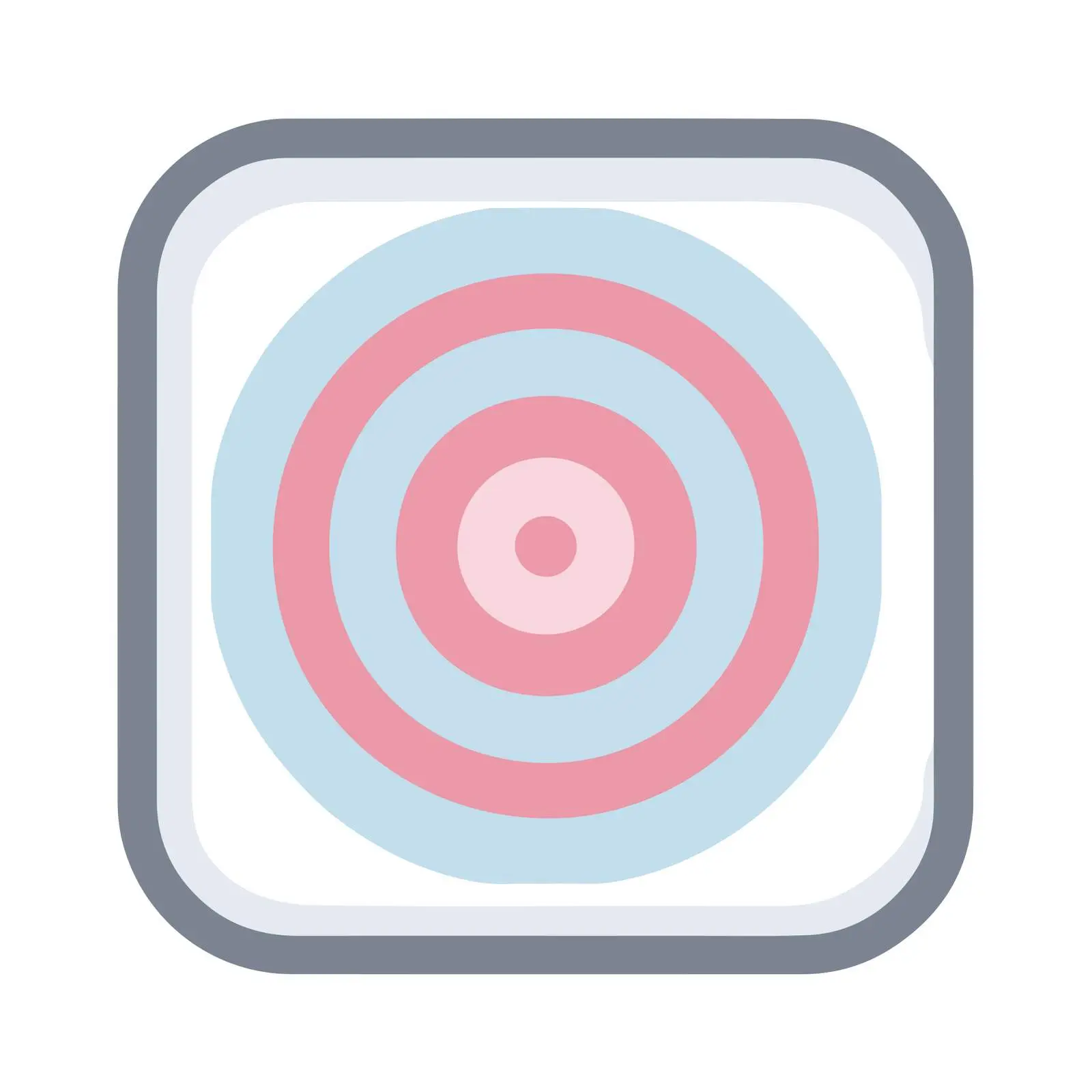 Flat Minimal Pastel Target Icon — free download from Dotvec