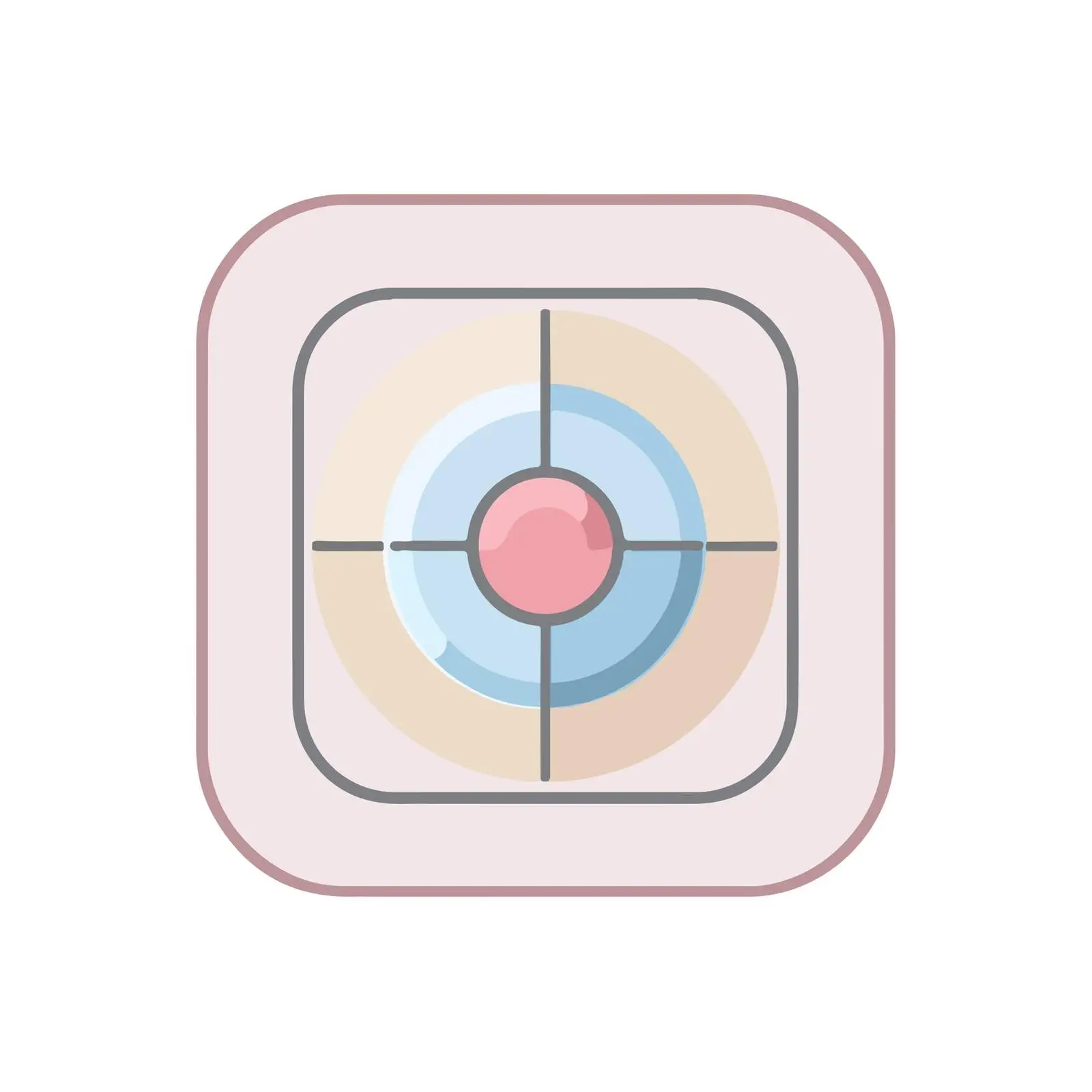 Flat Outline Target Icon — free download from Dotvec