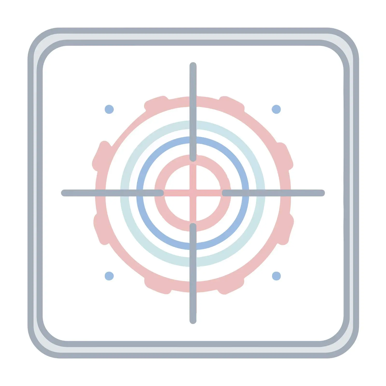 Flat Outline Target Icon — free download from Dotvec