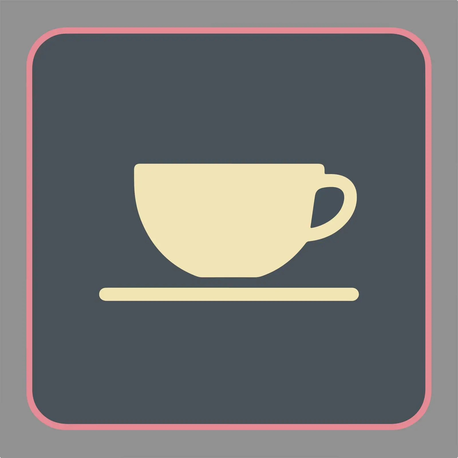 Tea Cup Outline Icon Flat Vector — free download from Dotvec