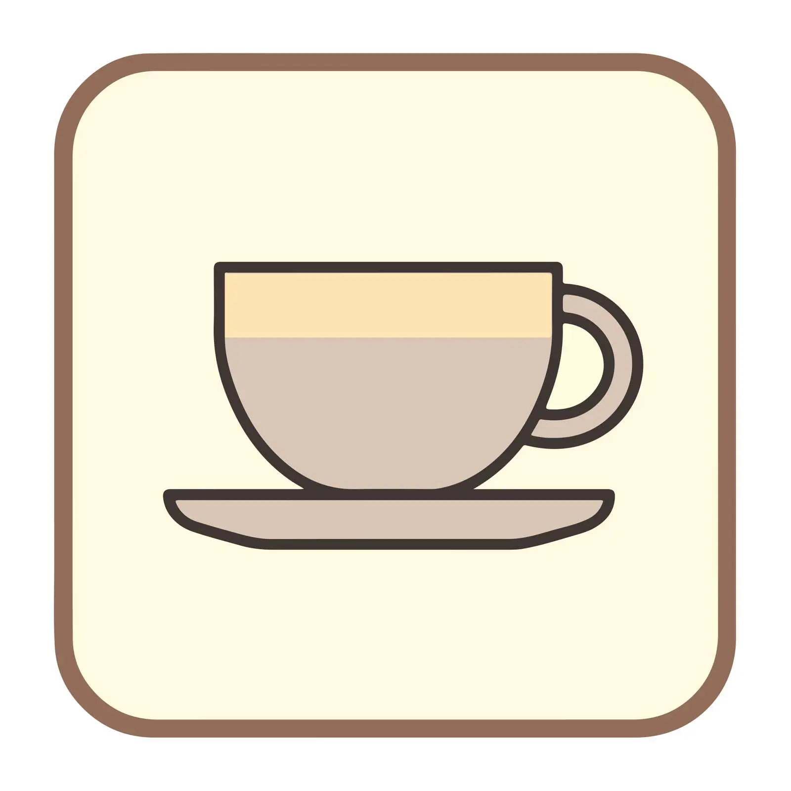Tea Cup Flat Design Icon — free download from Dotvec