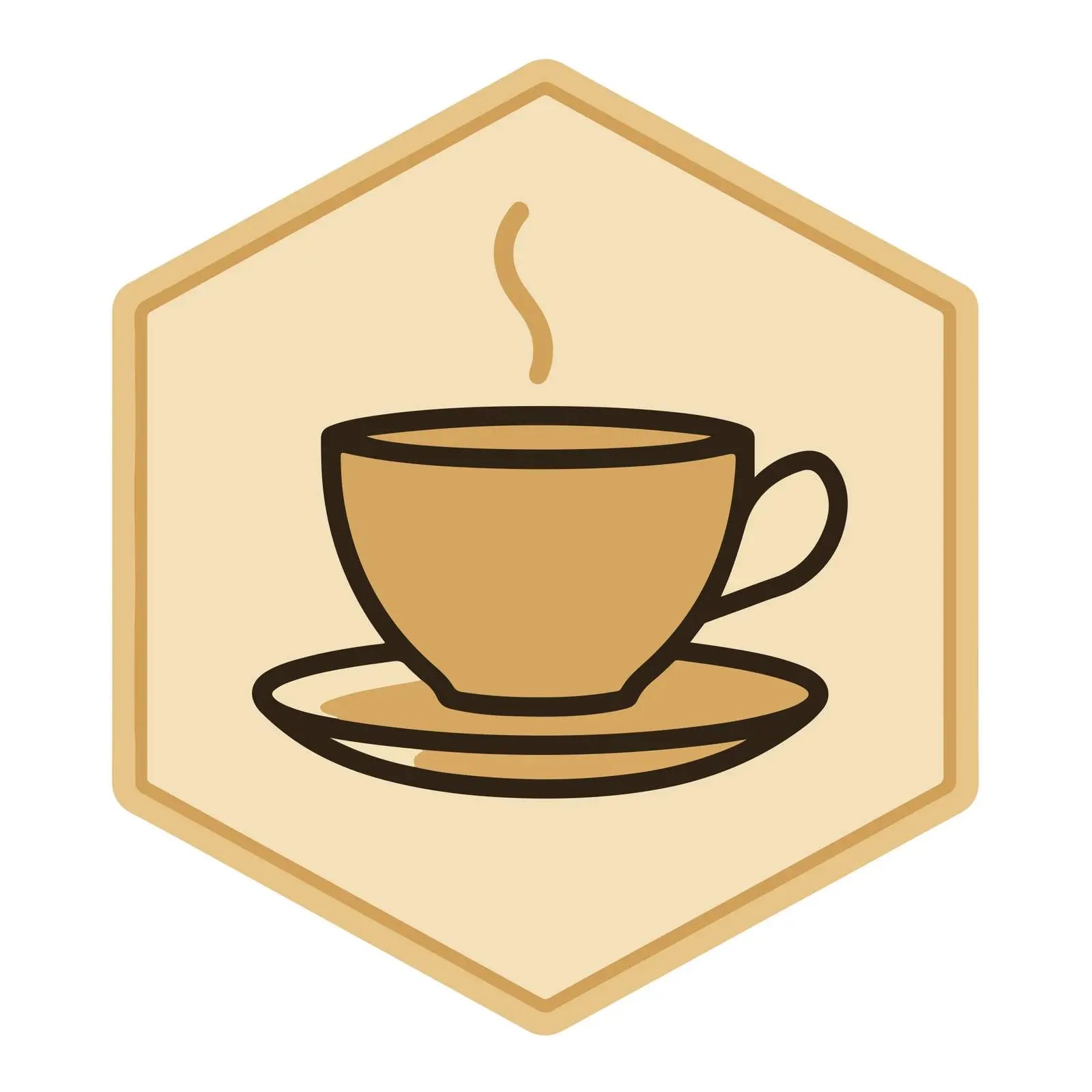 Tea Cup Outline Icon — free download from Dotvec