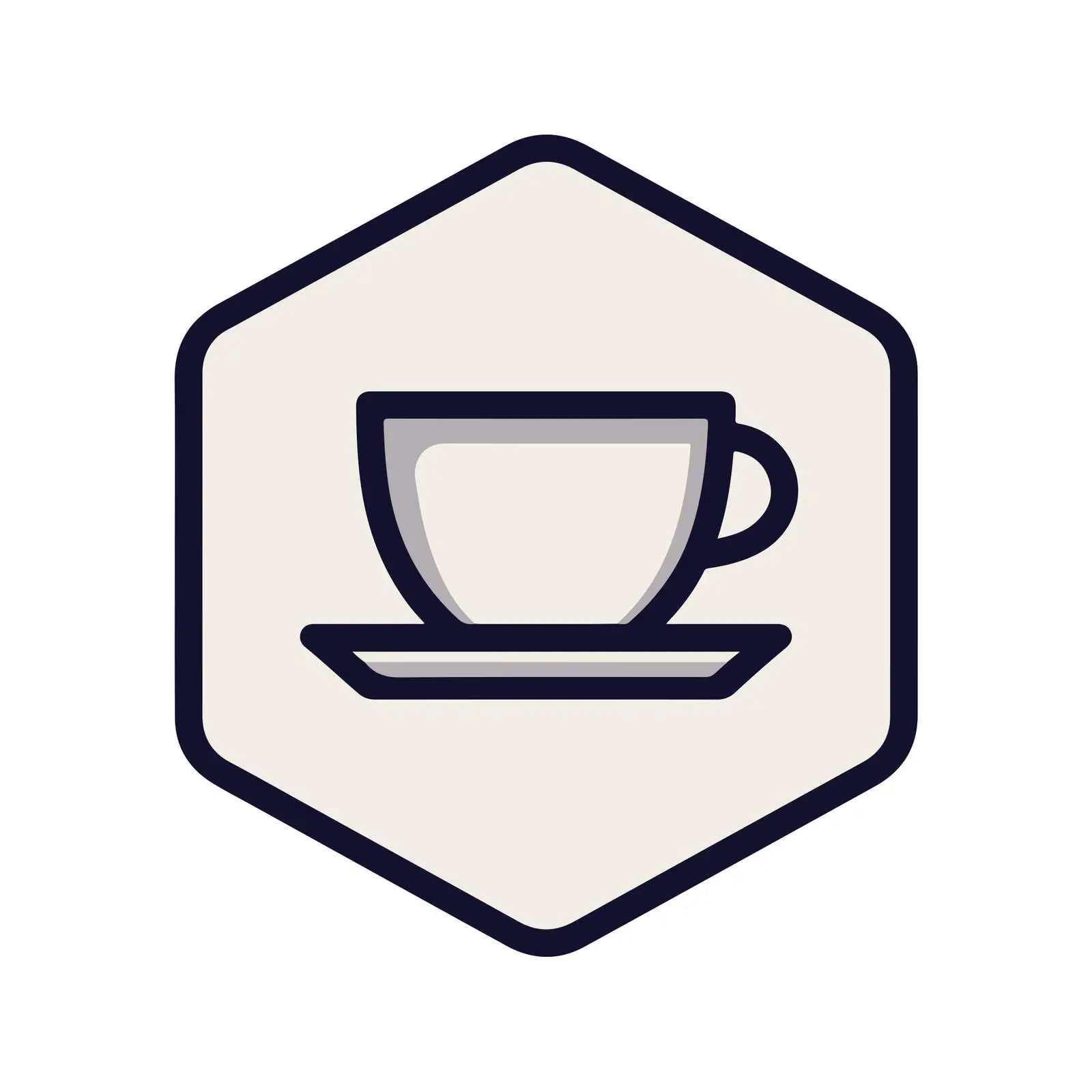 Monoline Teacup Icon — free download from Dotvec