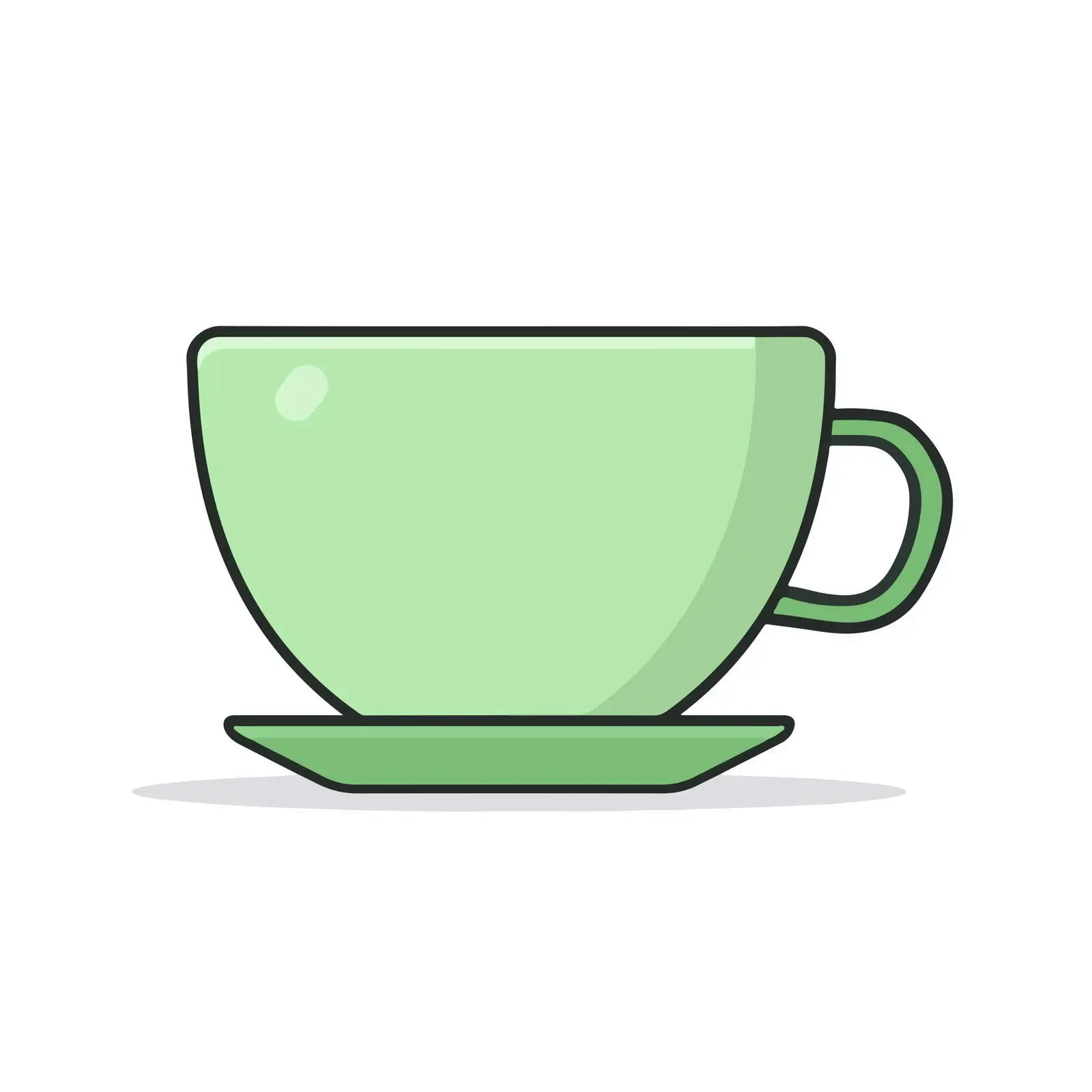Minimal Tea Cup Icon — free download from Dotvec