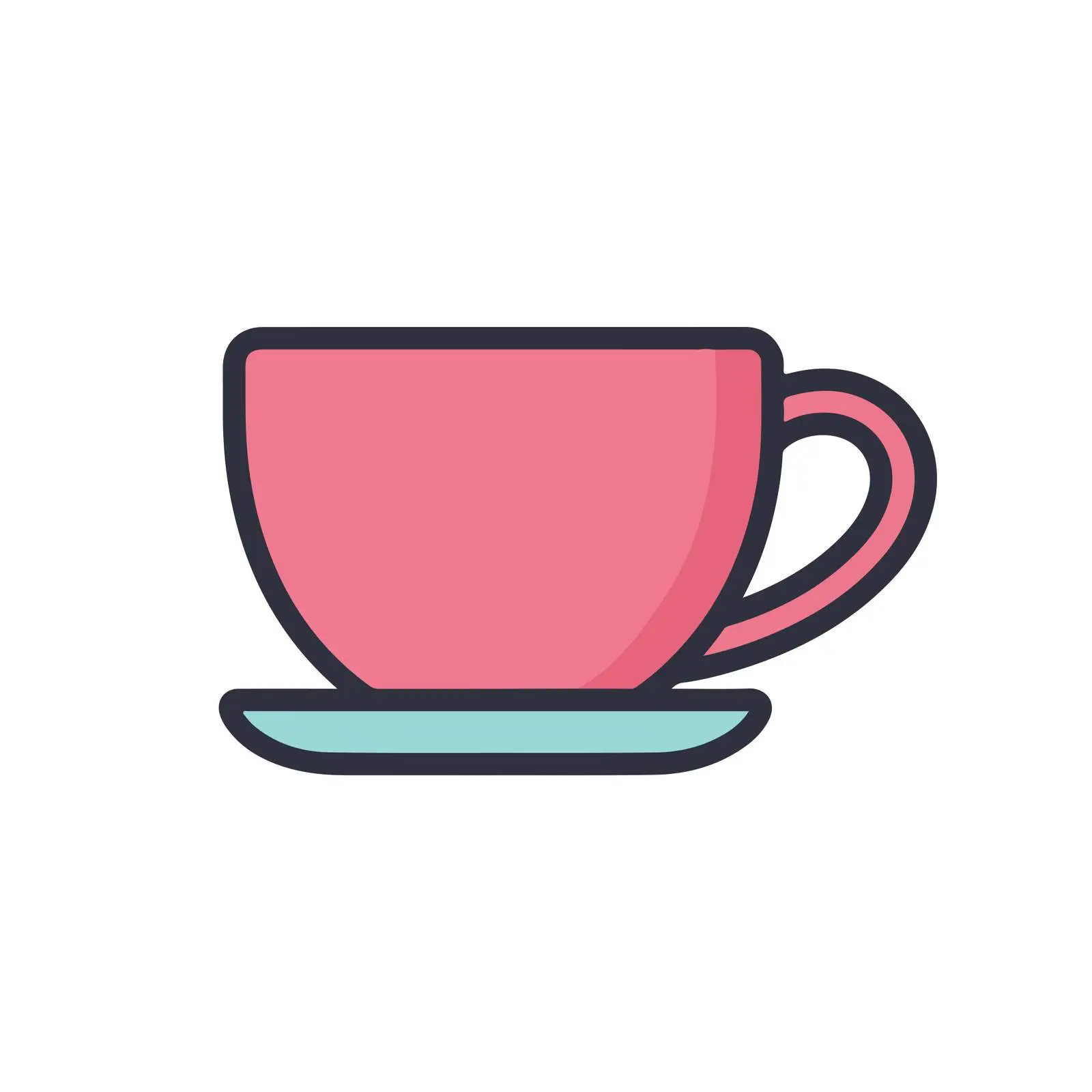 Minimal Tea Cup Icon — free download from Dotvec