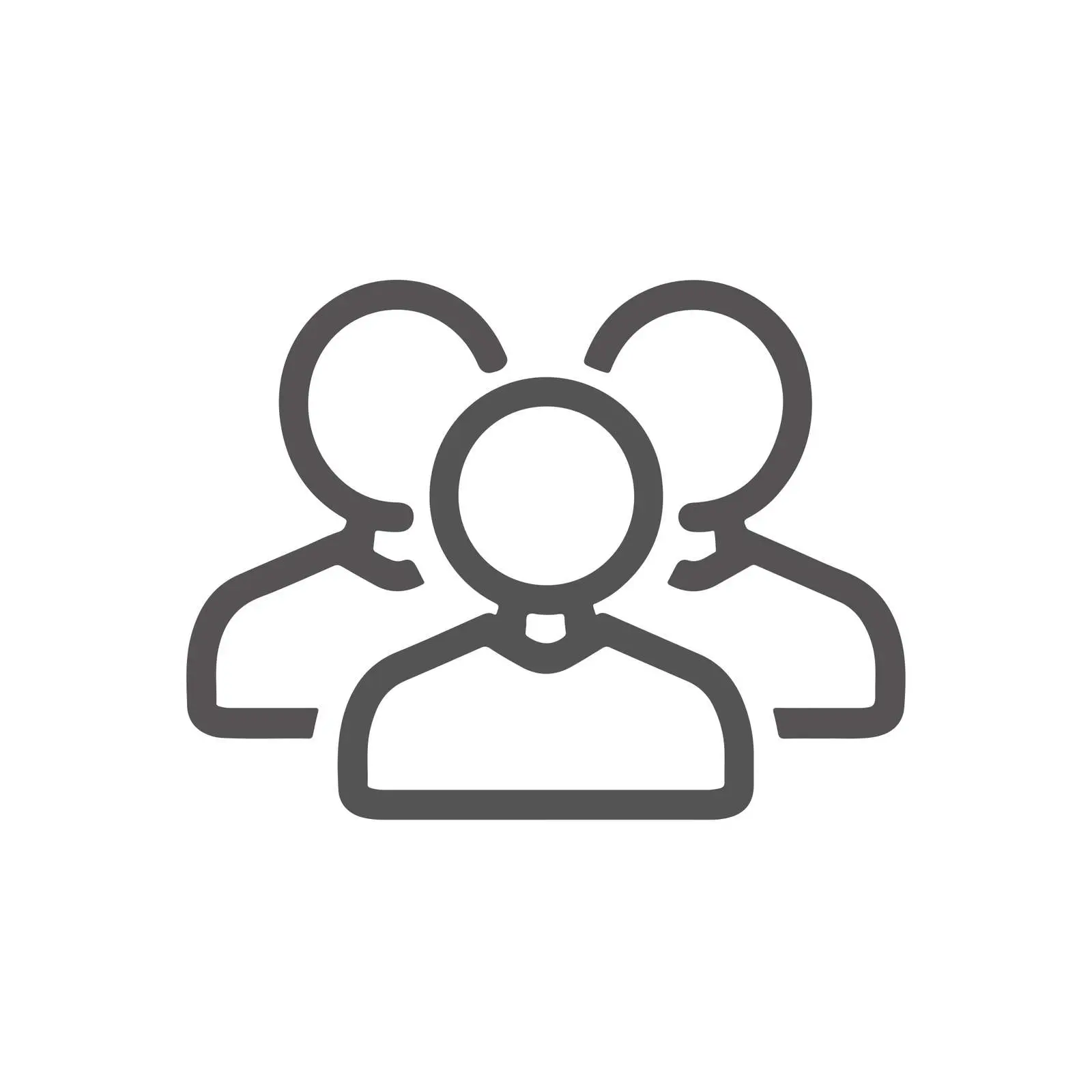 Team Outline Icon — free download from Dotvec