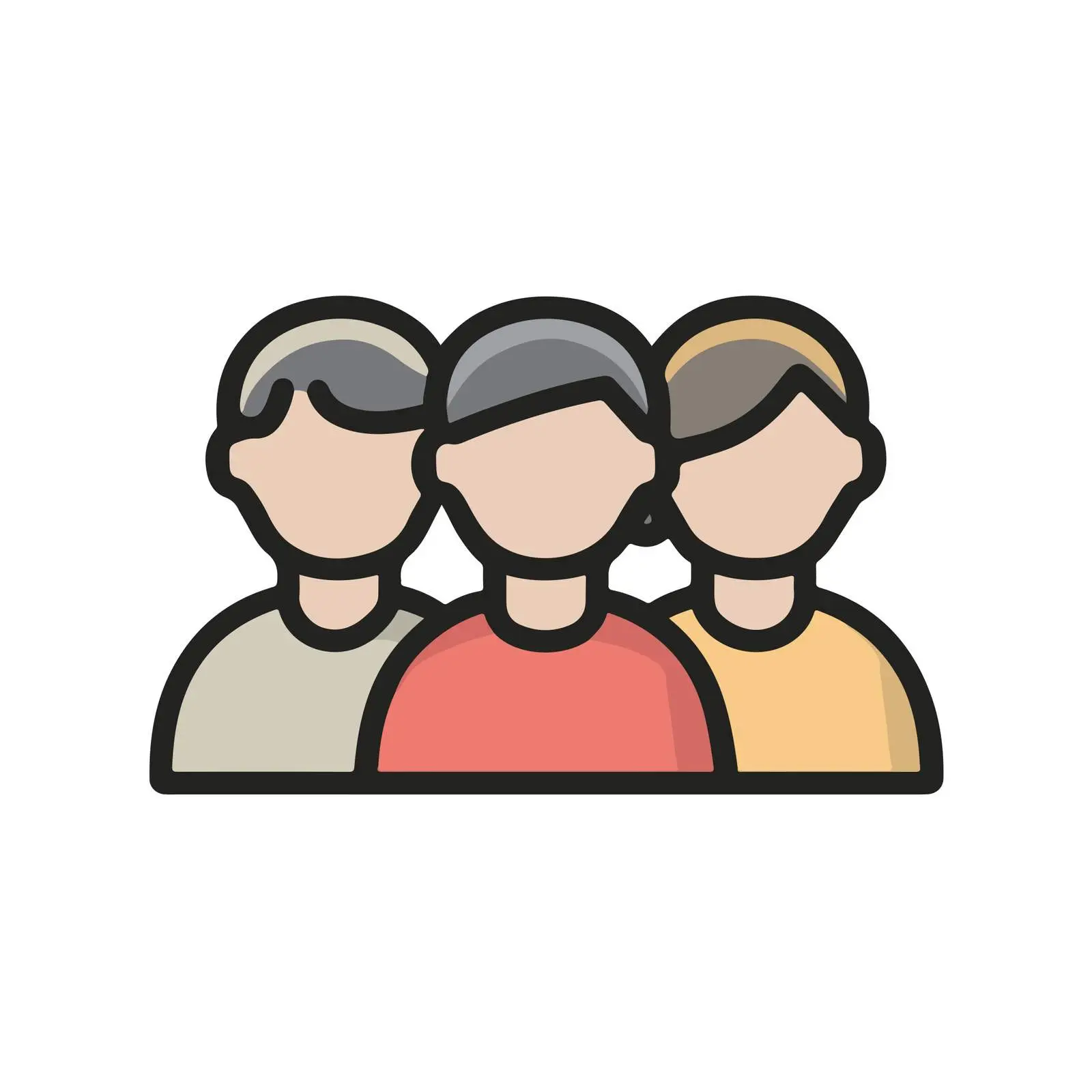 Outline Team Icon — free download from Dotvec