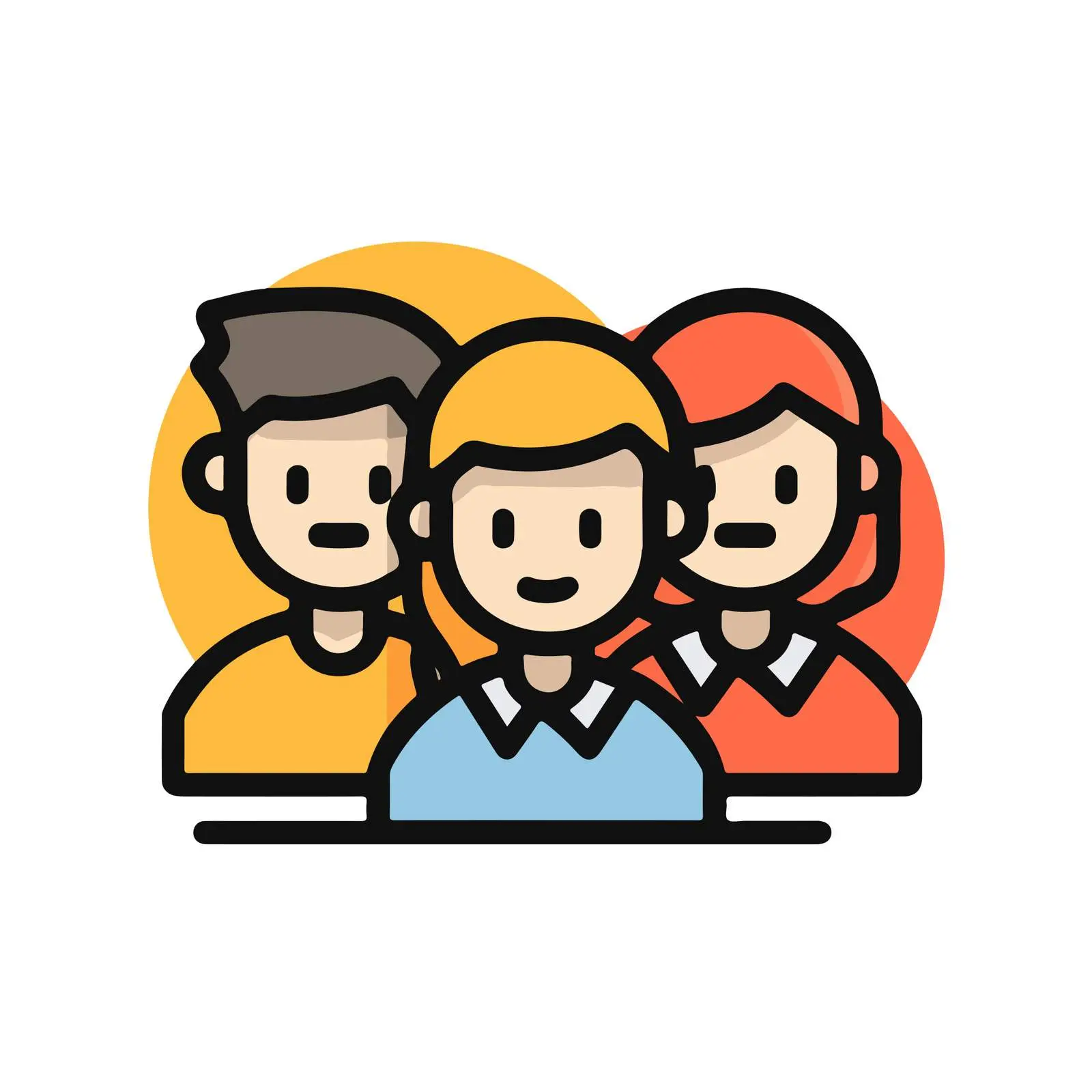 Outline Team Icon Design — free download from Dotvec