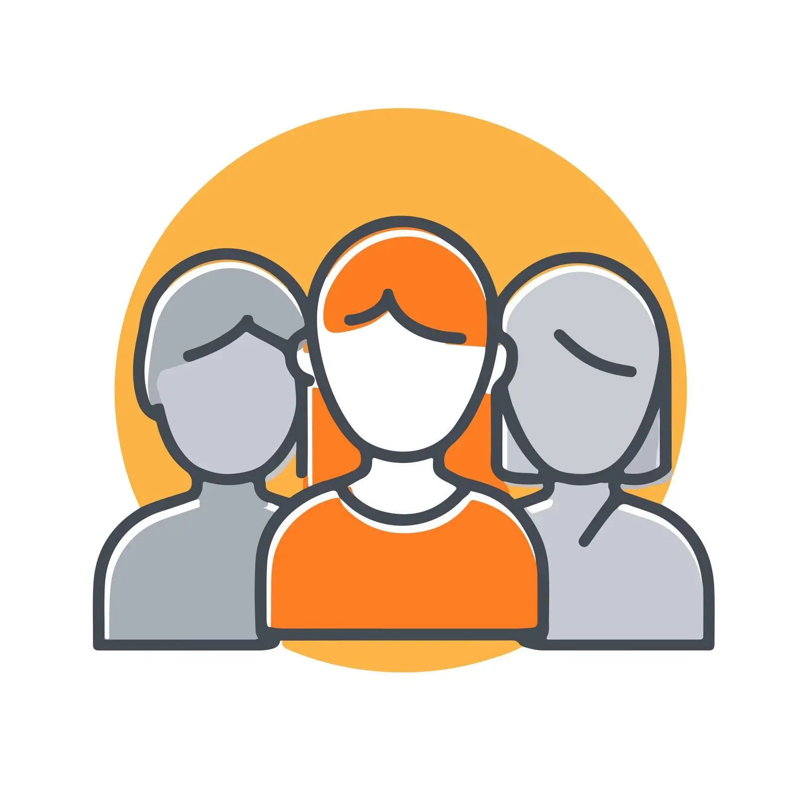 Team Outline Icon Vector Design — free download from Dotvec