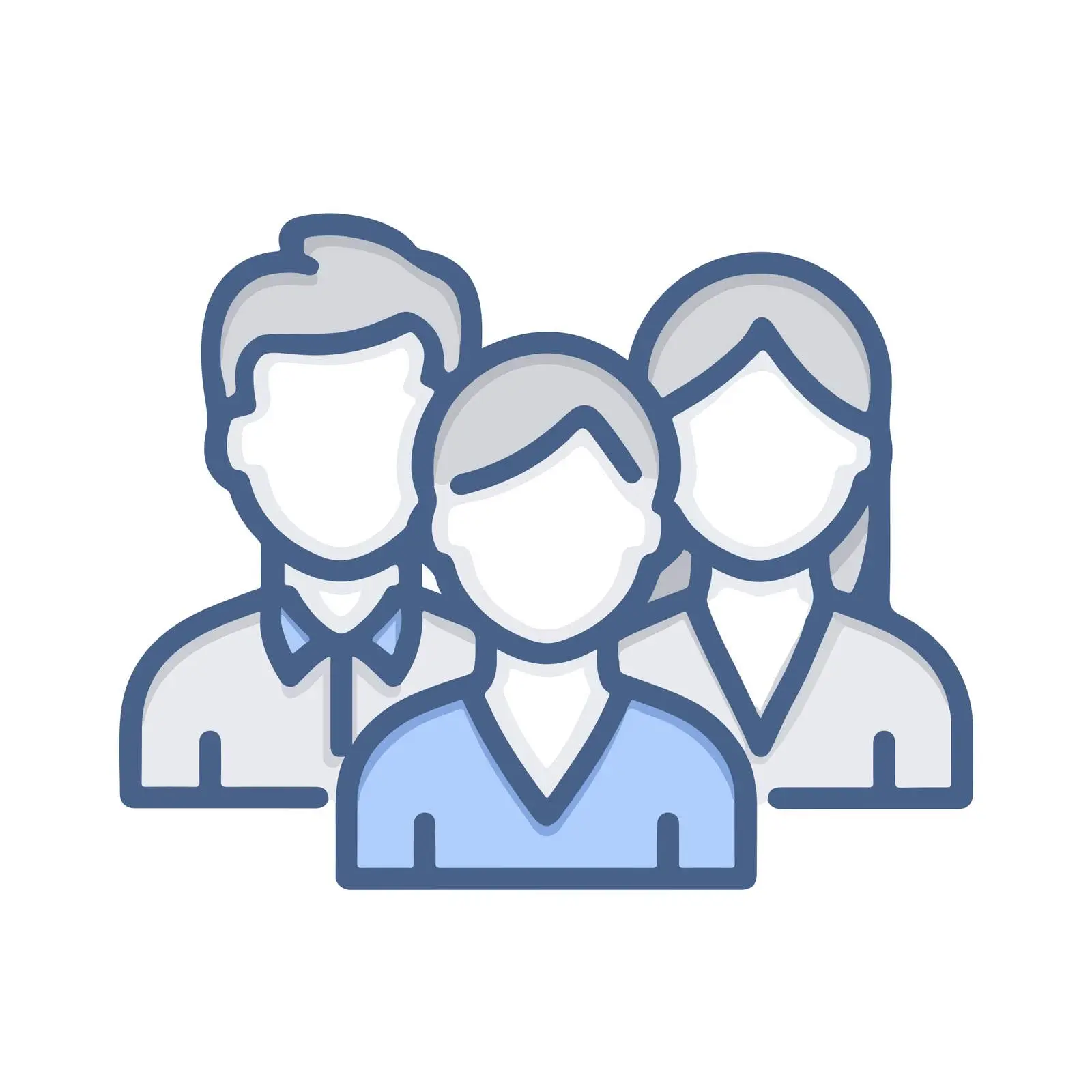 Team Outline Icon — free download from Dotvec