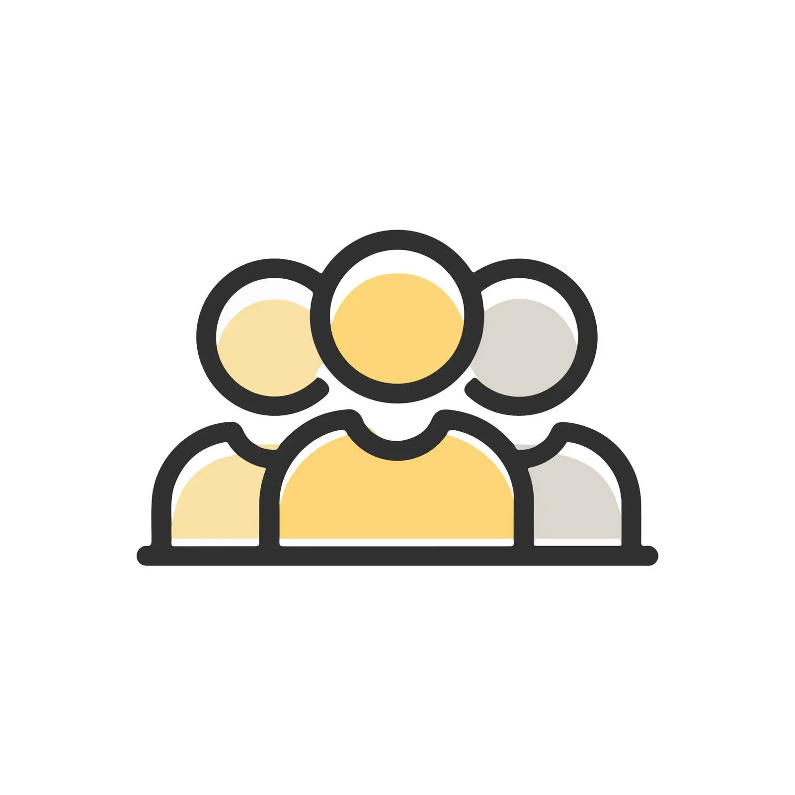 Outline Team Icon Design — free download from Dotvec