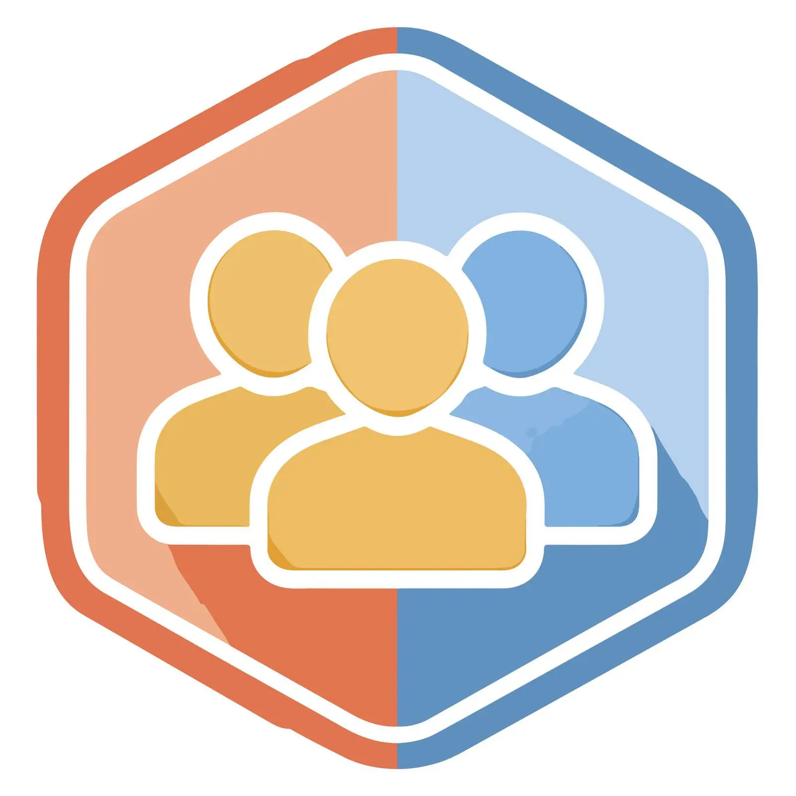 Geometric Team Icon — free download from Dotvec