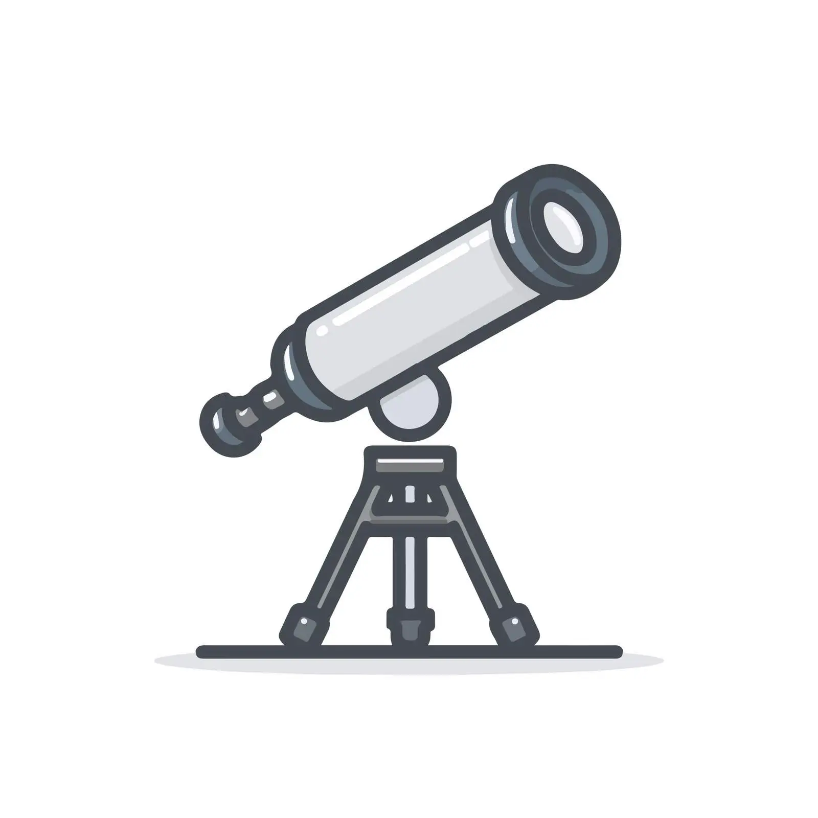 Telescope Outline Icon — free download from Dotvec