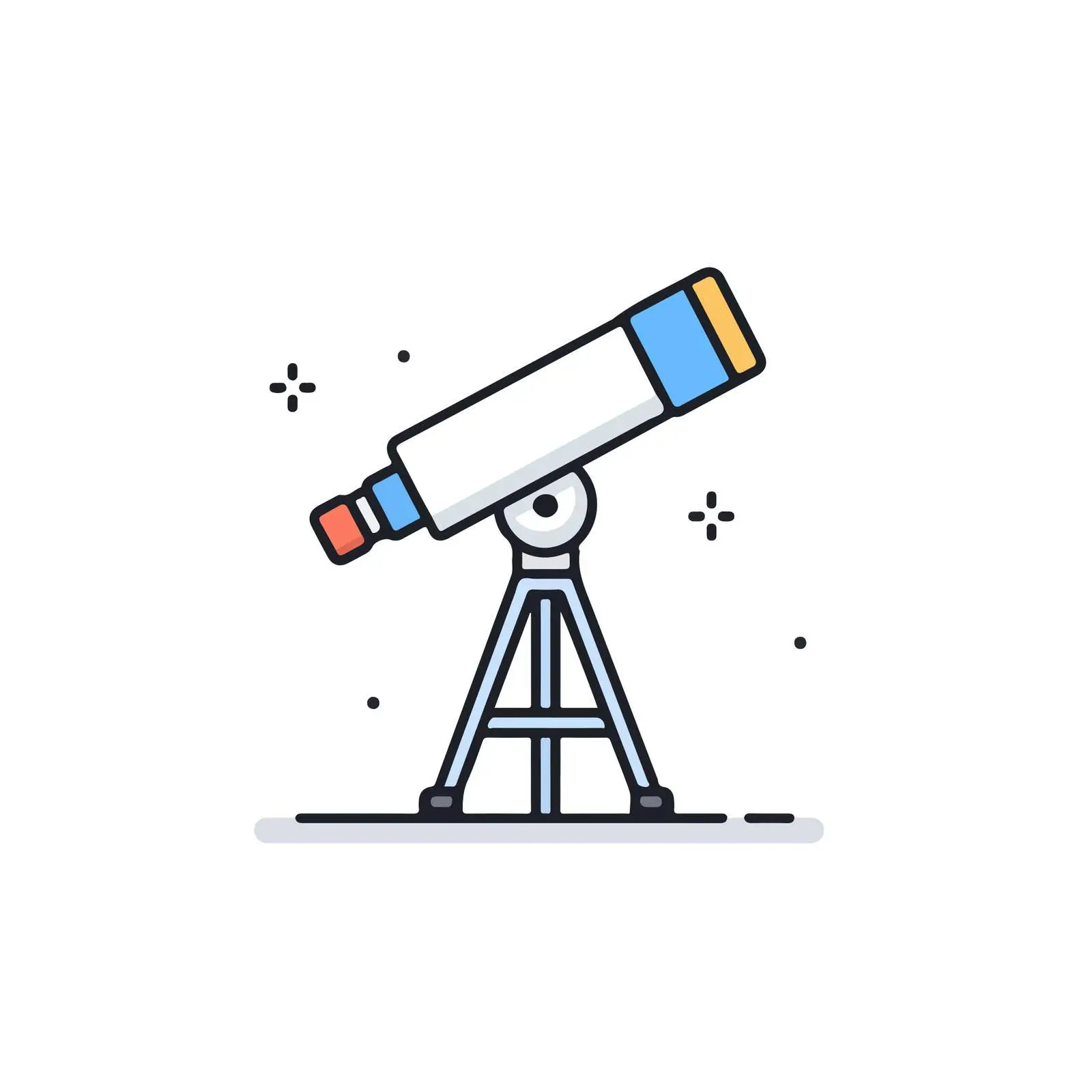 Telescope Outline Icon — free download from Dotvec
