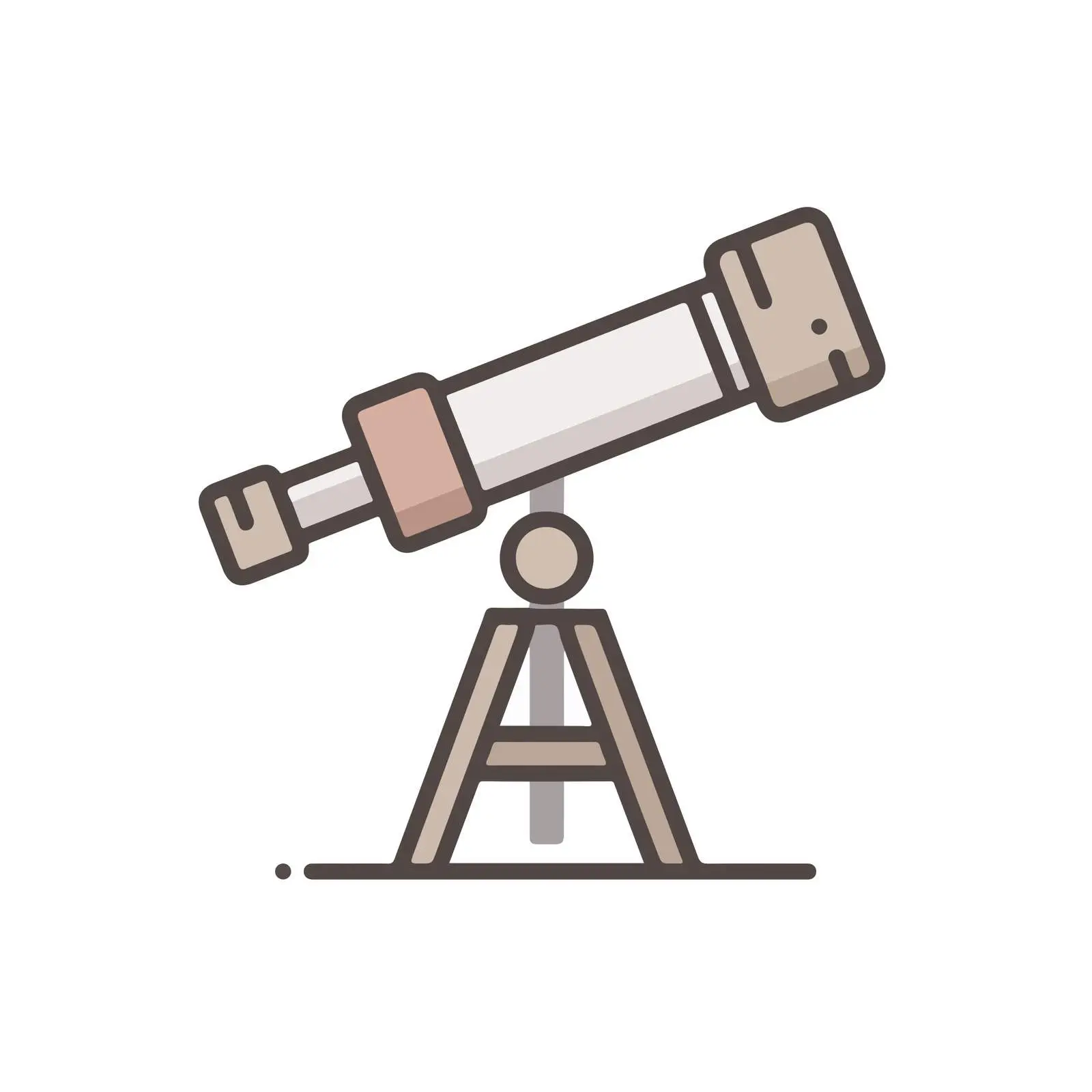 Minimalist Telescope Icon — free download from Dotvec