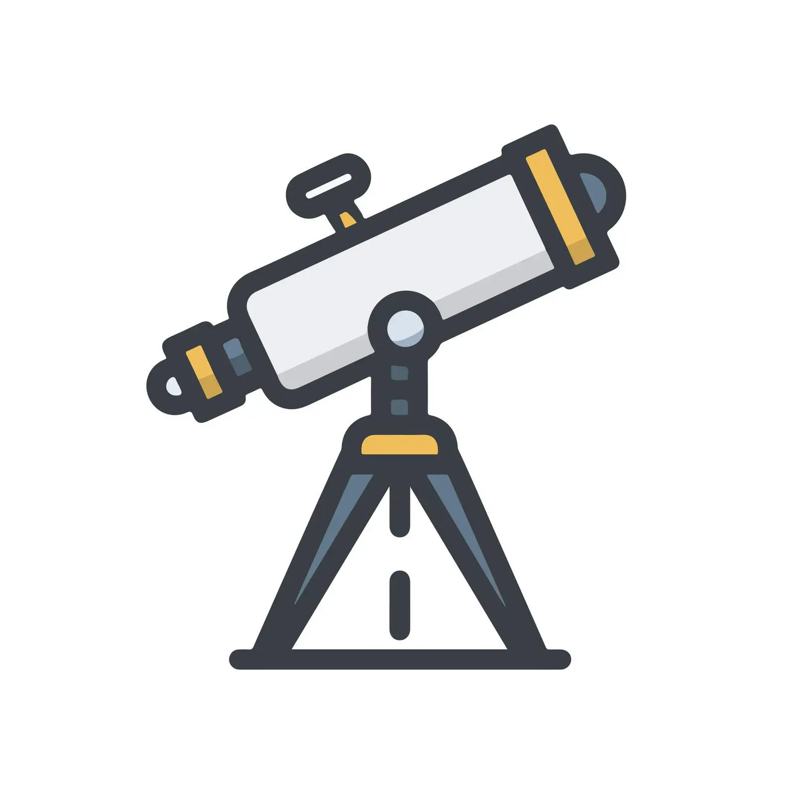 Minimalist Telescope Icon — free download from Dotvec